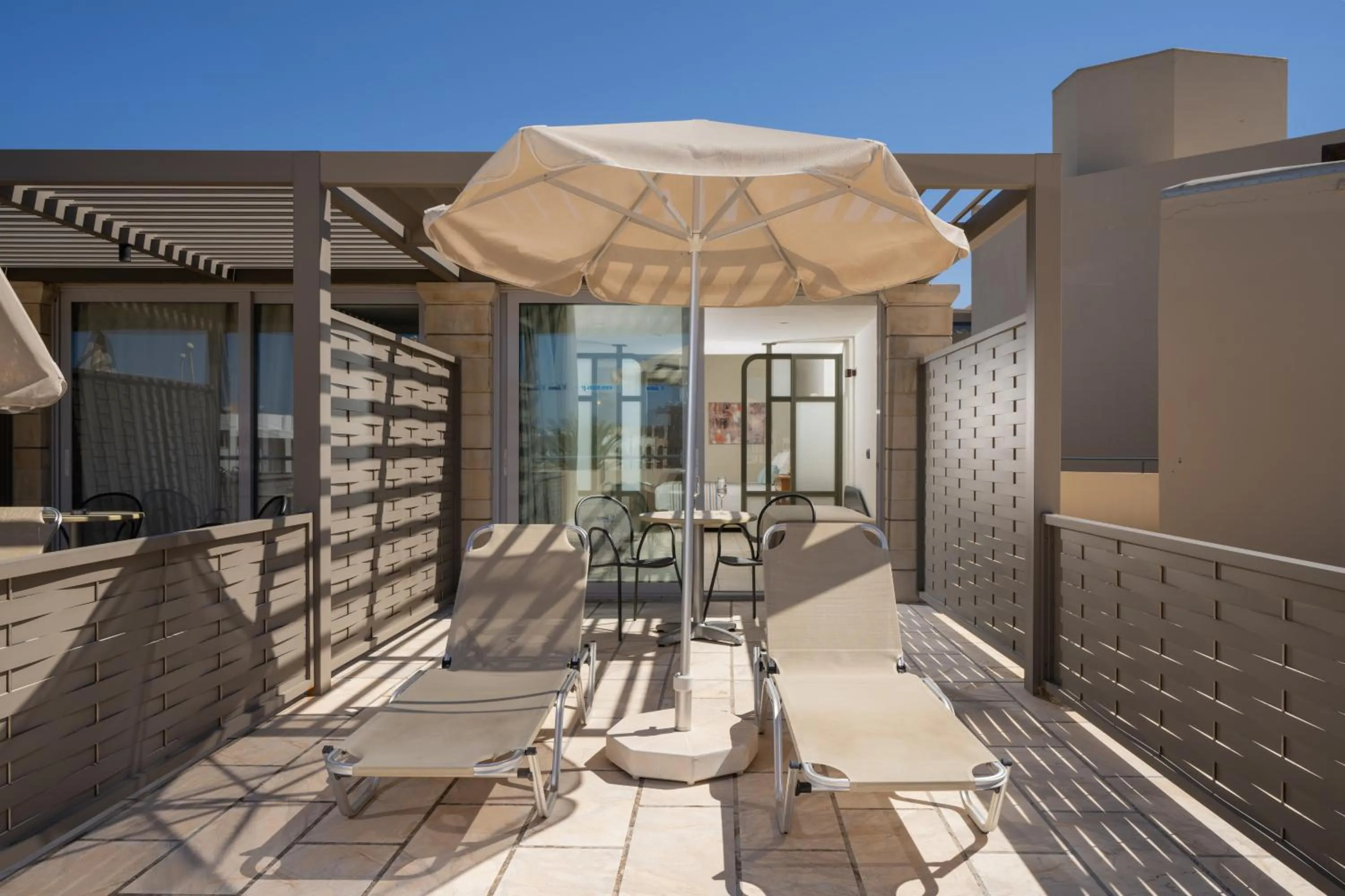 Balcony/Terrace in Minos Hotel
