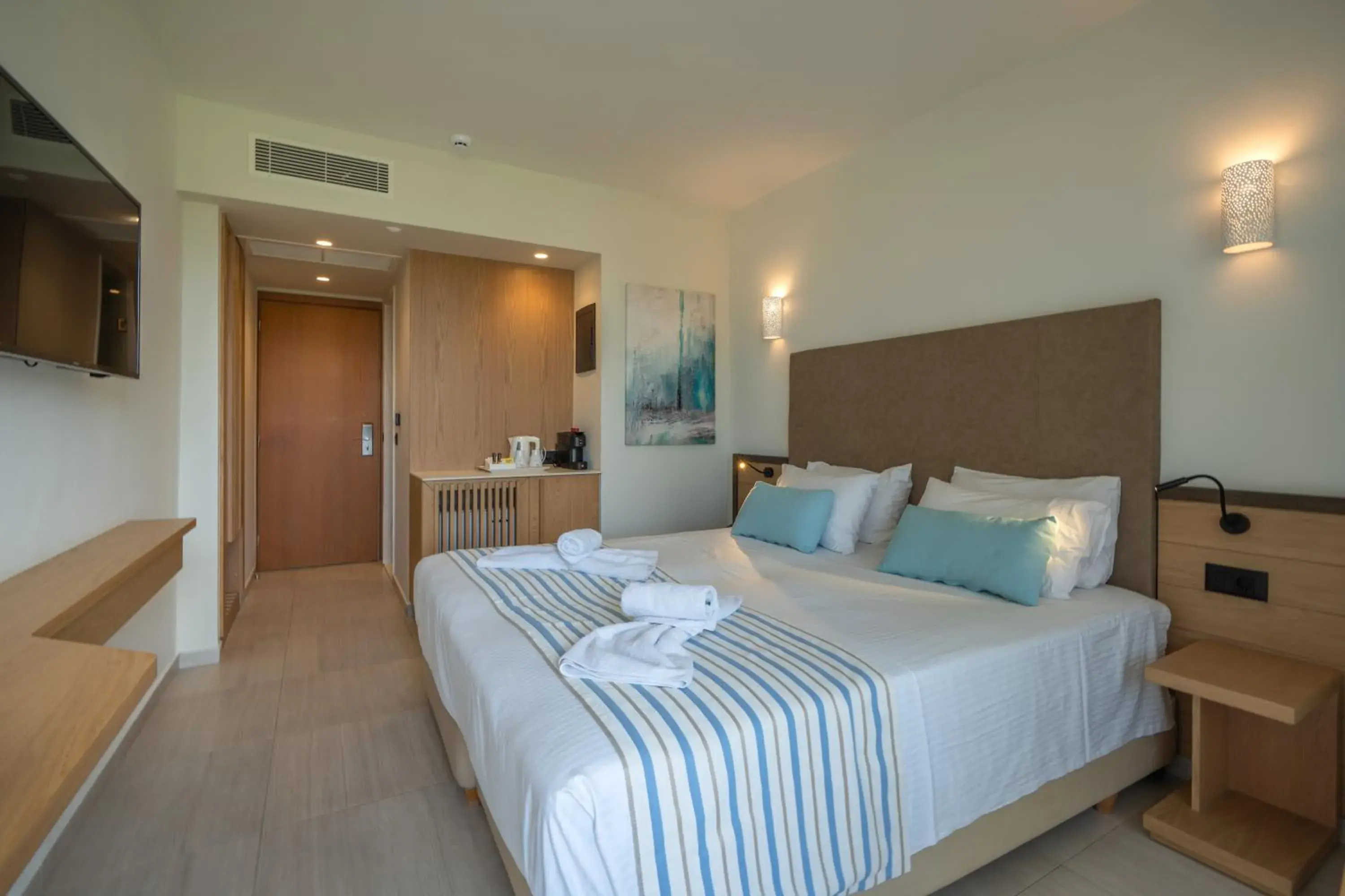 Bedroom, Bed in Minos Hotel Bedroom, Bed in Minos Hotel