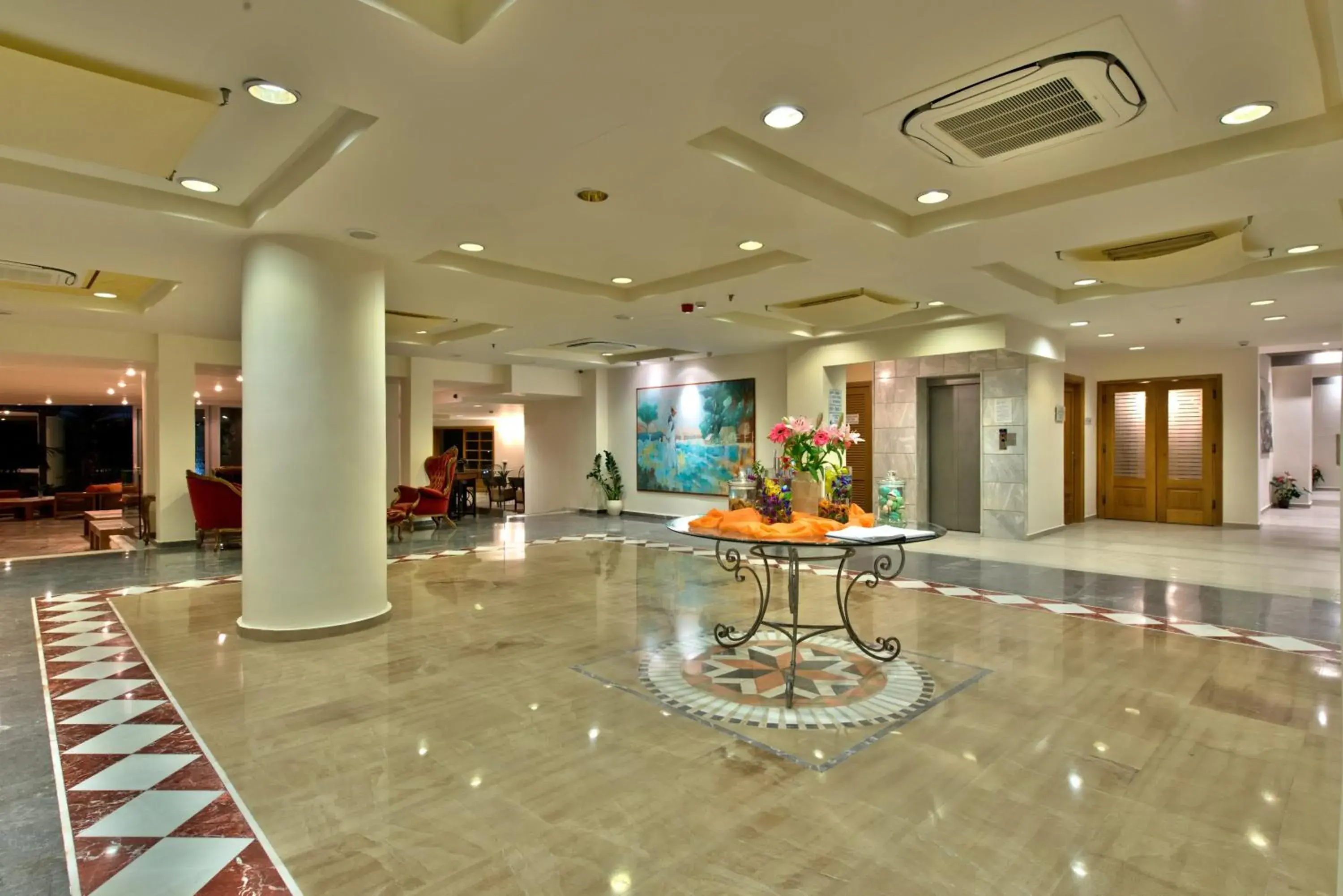 Lobby or reception in Minos Hotel Lobby or reception in Minos Hotel