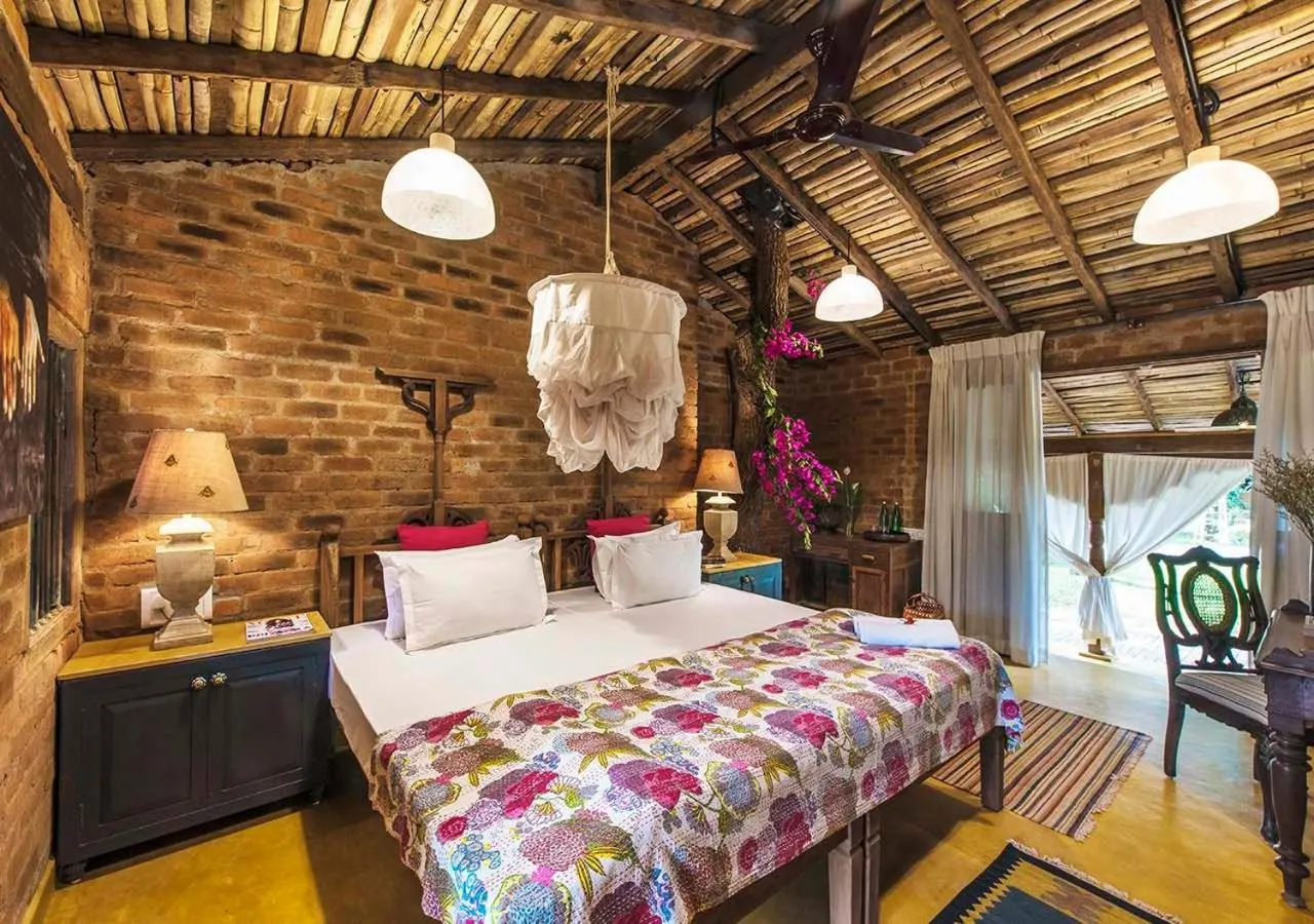 Photo of the whole room, Bed in Turia Villa Canacona Palolem