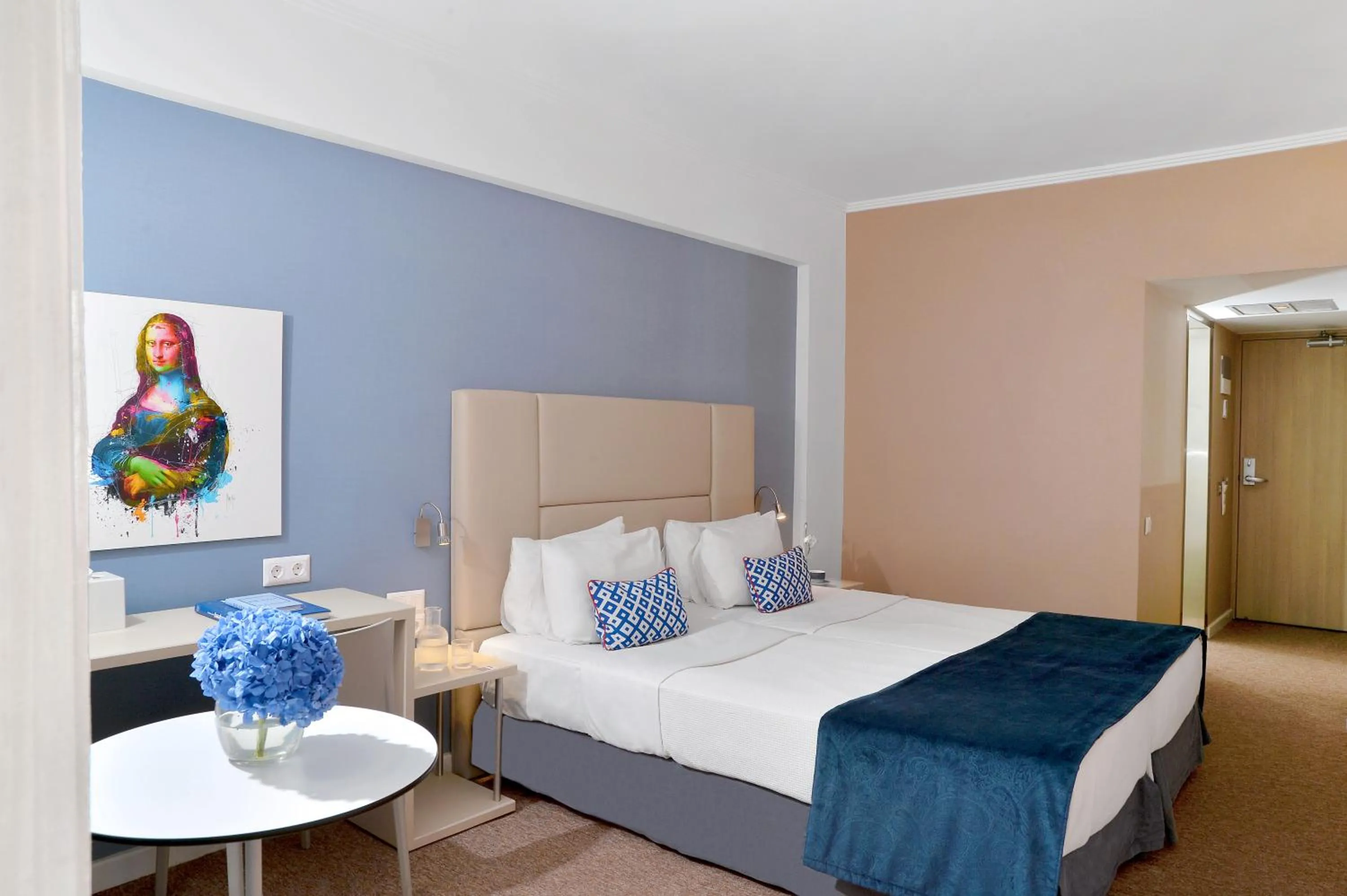 Bed in Airotel Alexandros