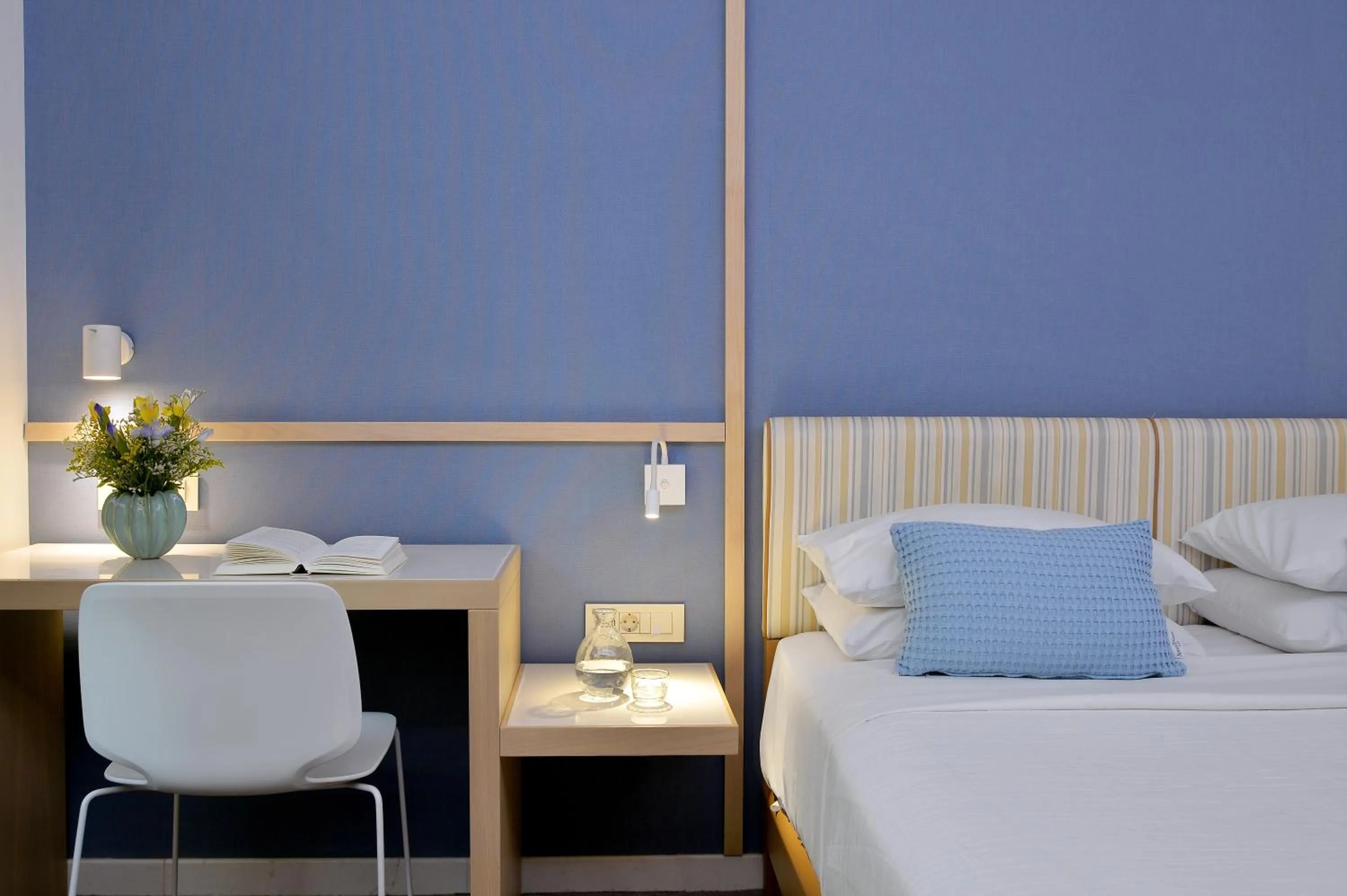 Bed in Airotel Alexandros