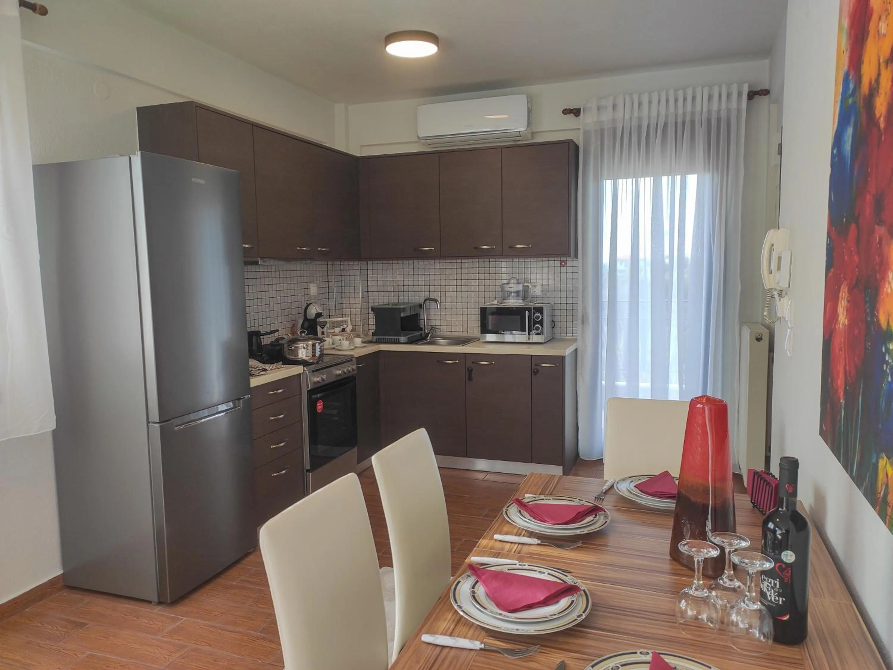 Kitchen or kitchenette in Kashmir Luxury Apartments