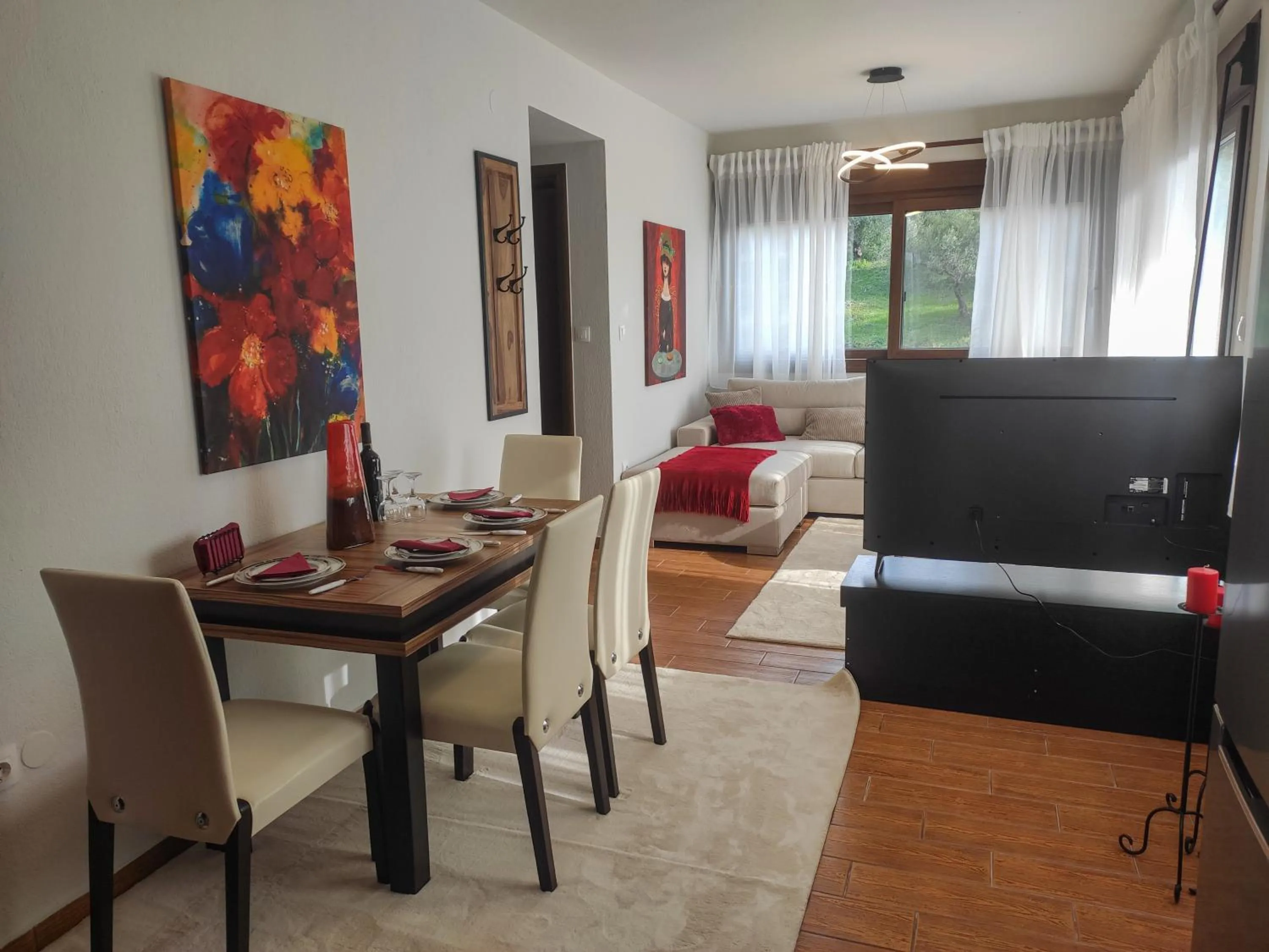 Seating area in Kashmir Luxury Apartments