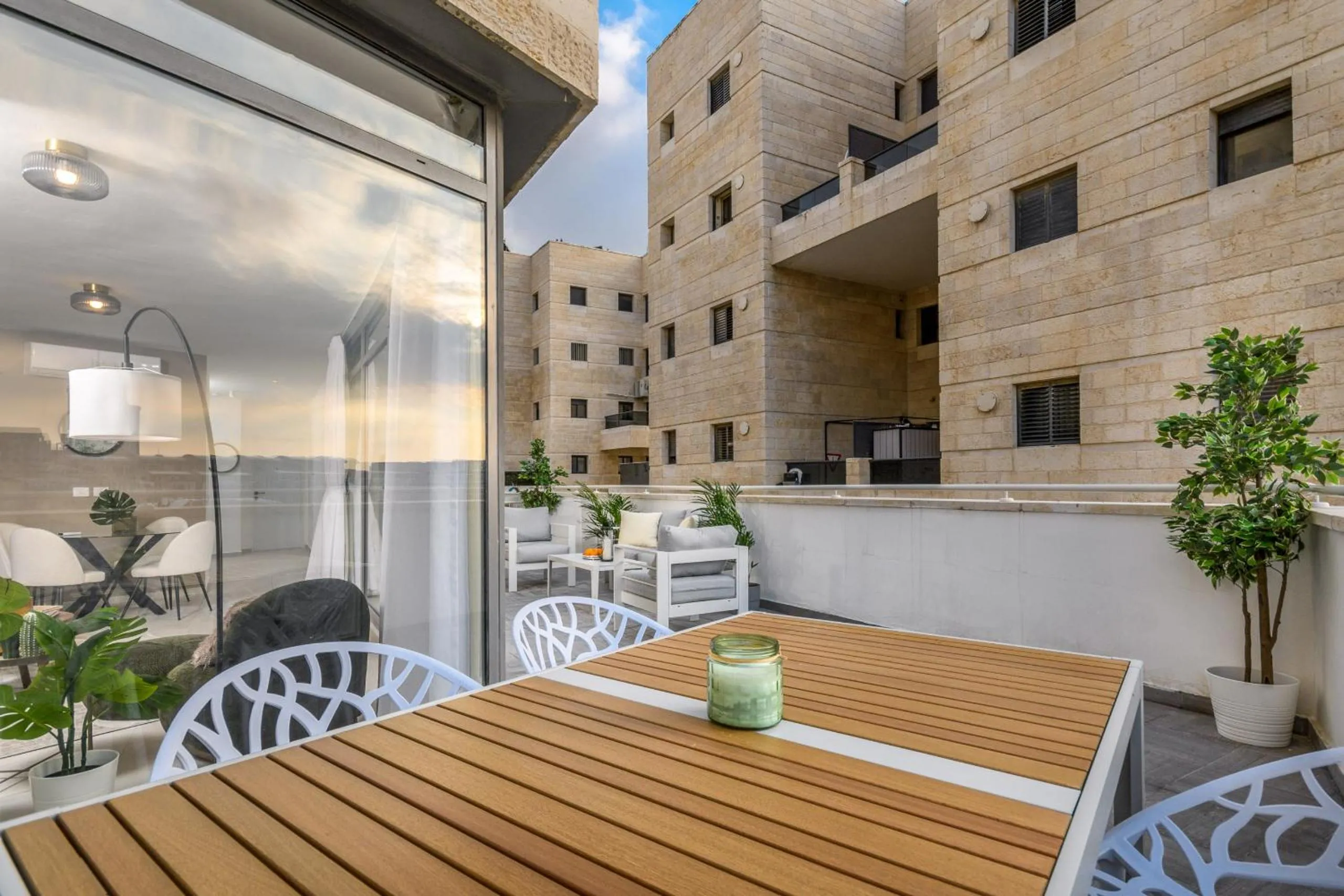 Balcony/Terrace in Unique Mini Penthouse In The Heart Of Jerusalem