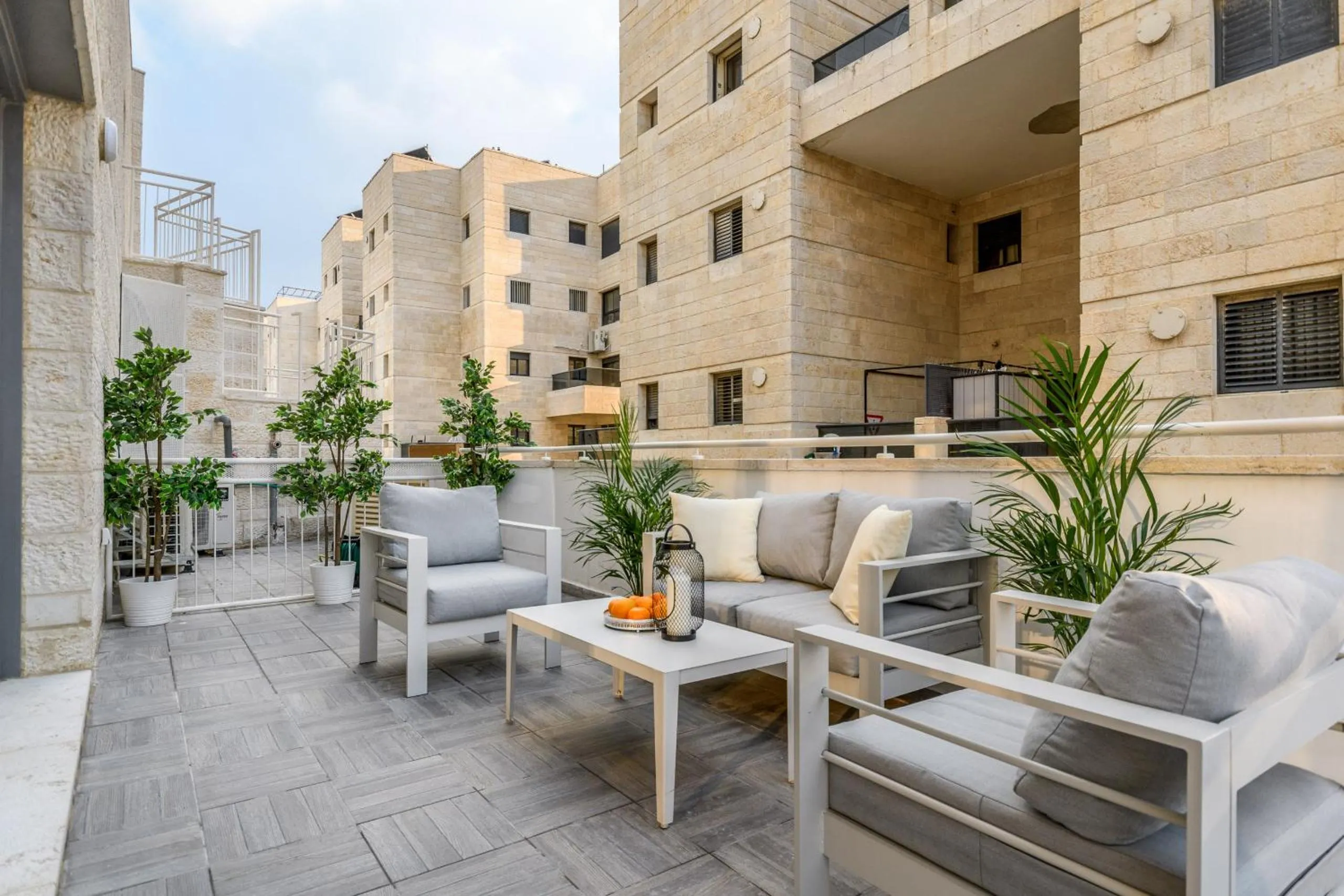 Balcony/Terrace in Unique Mini Penthouse In The Heart Of Jerusalem