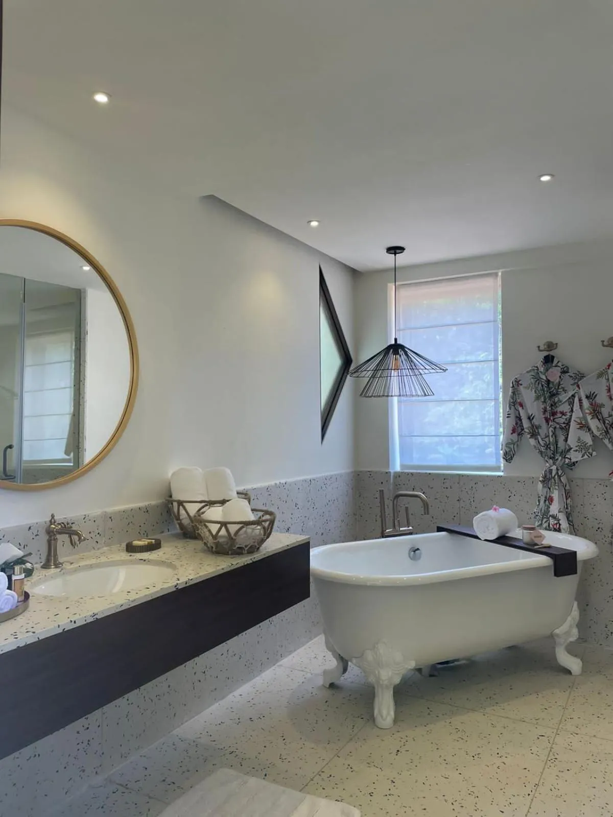 Bathroom in The Postcard on the Arabian Sea, Maravanthe Beach