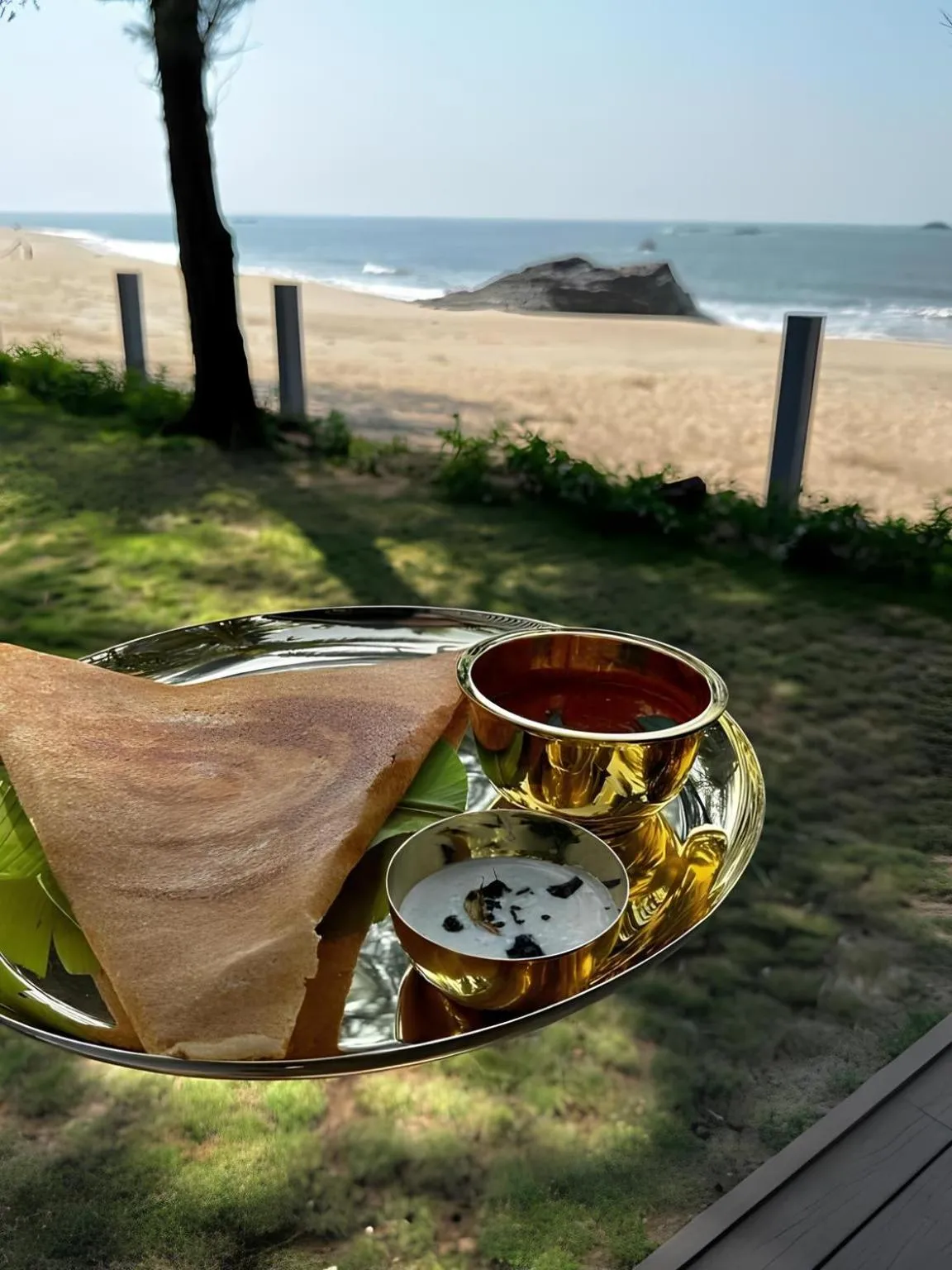 Restaurant/places to eat in The Postcard on the Arabian Sea, Maravanthe Beach