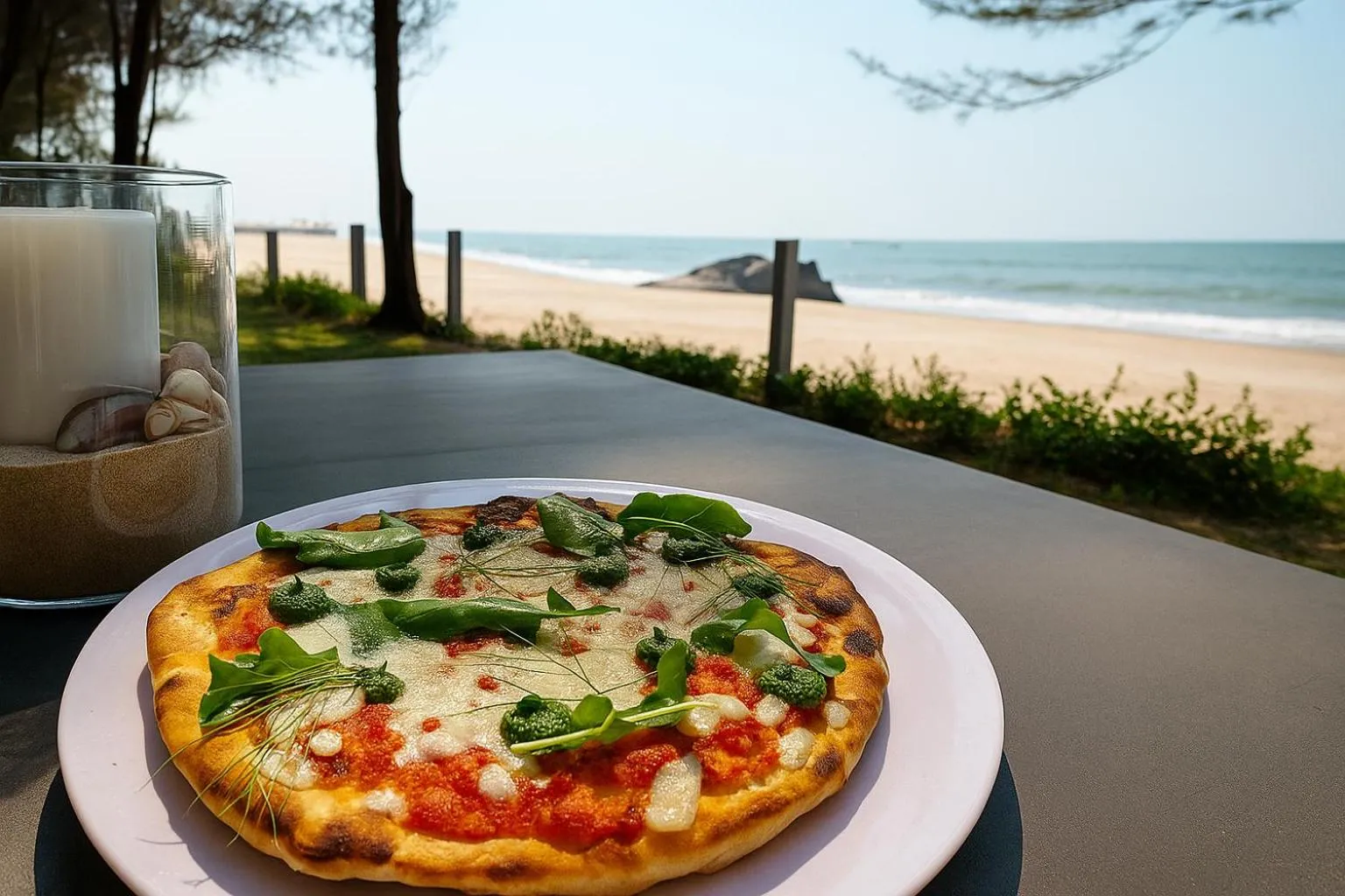 Restaurant/places to eat in The Postcard on the Arabian Sea, Maravanthe Beach