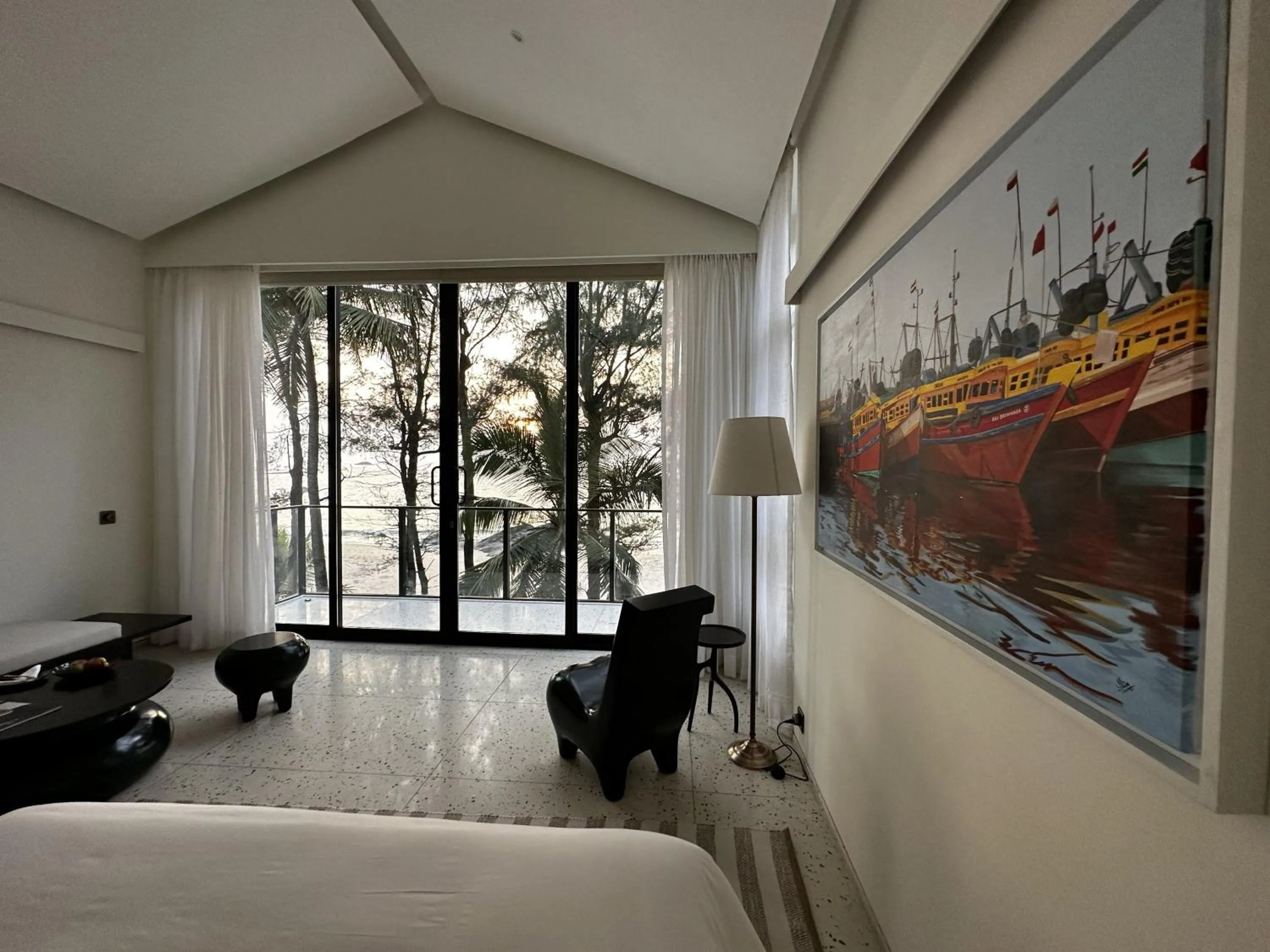Photo of the whole room, Bed in The Postcard on the Arabian Sea, Maravanthe Beach
