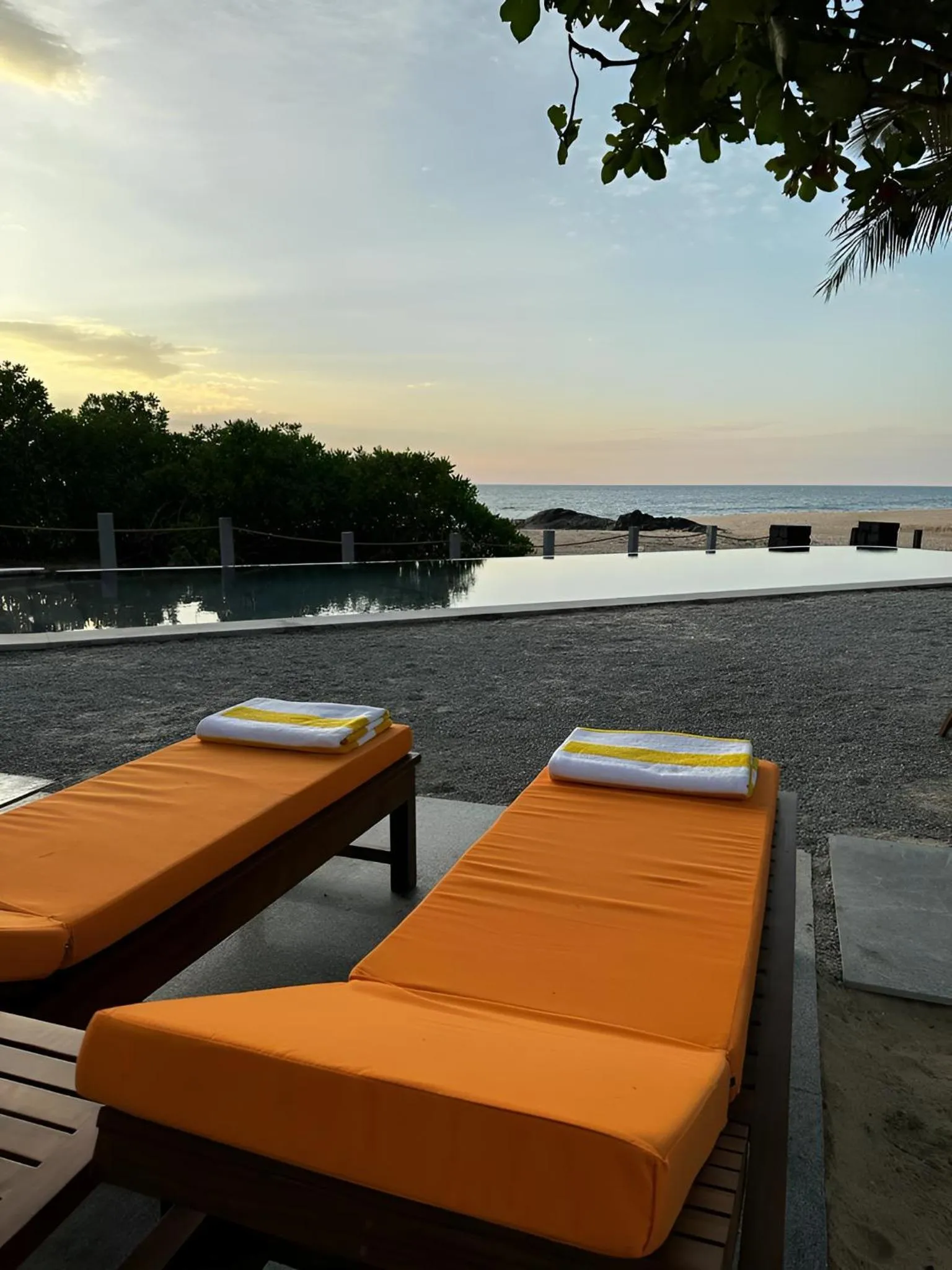 Swimming pool in The Postcard on the Arabian Sea, Maravanthe Beach