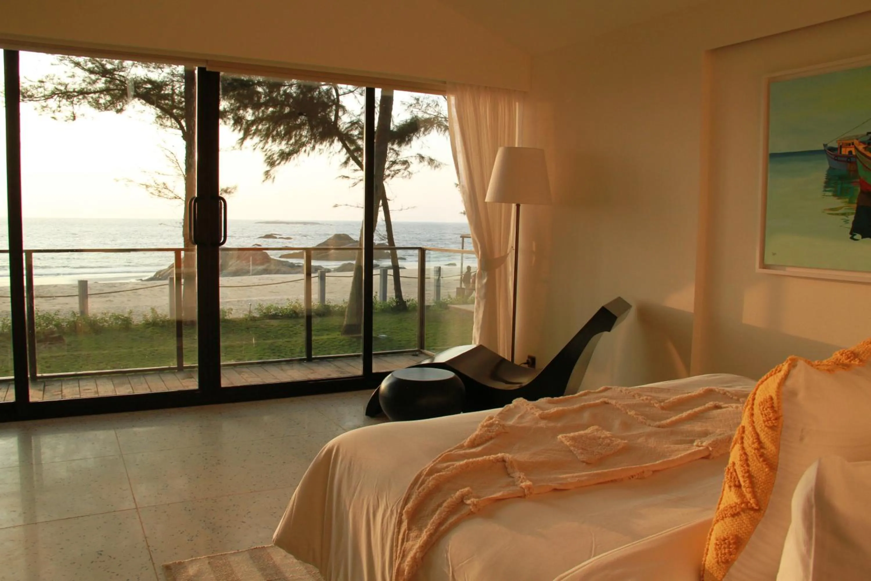 Bed in The Postcard on the Arabian Sea, Maravanthe Beach