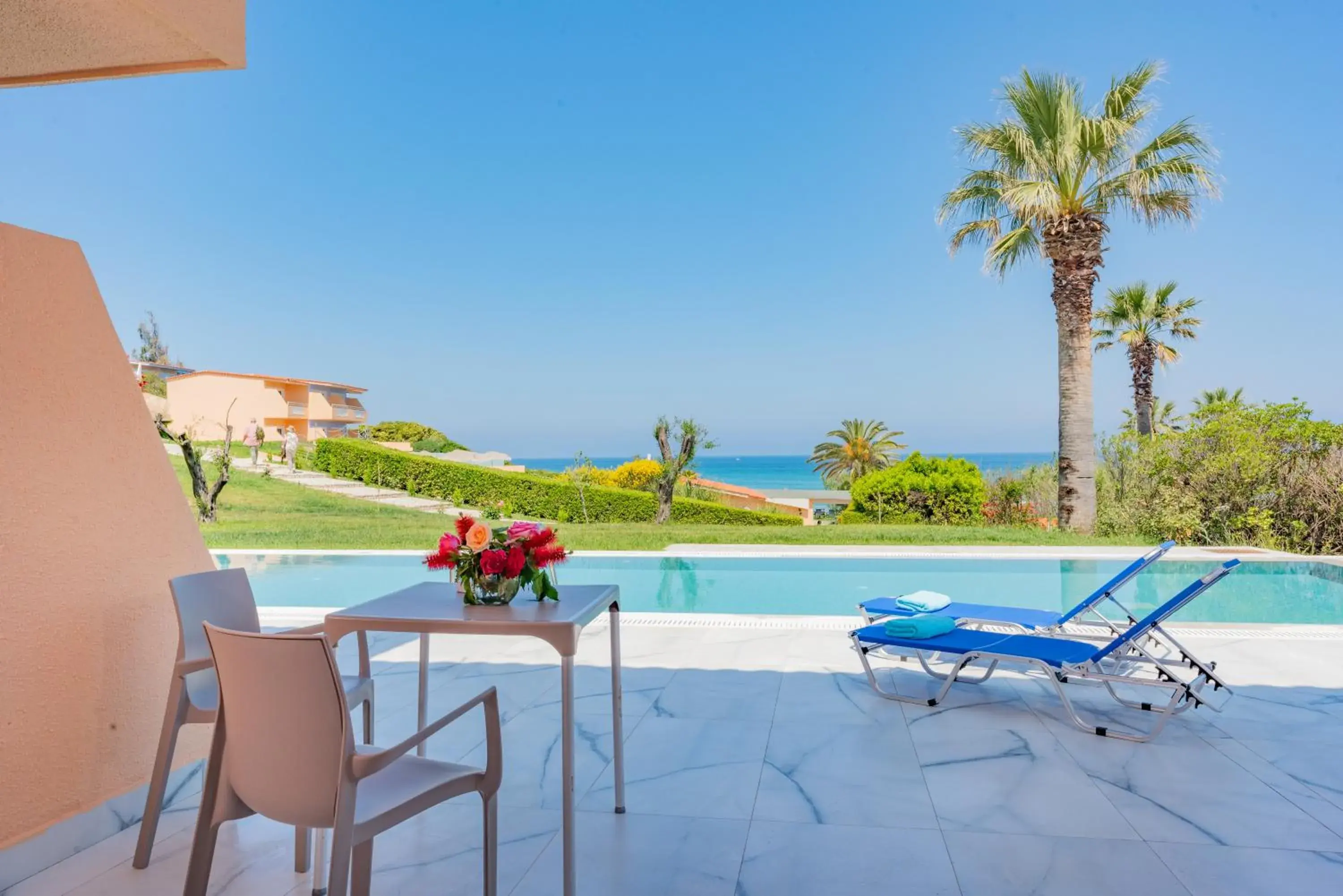 Double or Twin Room with Swimming Pool Access in Ibiscus Corfu Hotel Double or Twin Room with Swimming Pool Access in Ibiscus Corfu Hotel