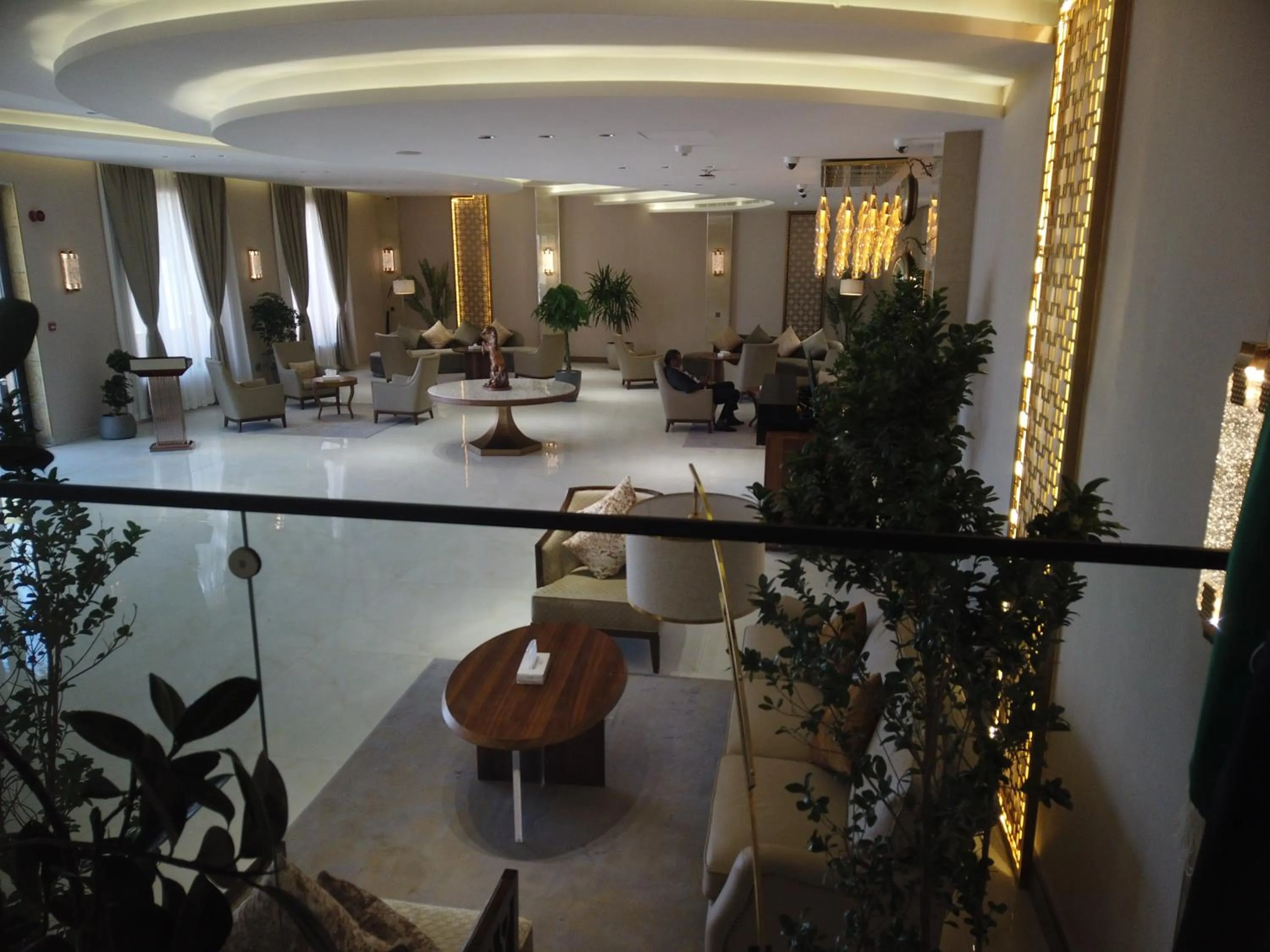 Seating area in H Luxury Hotel