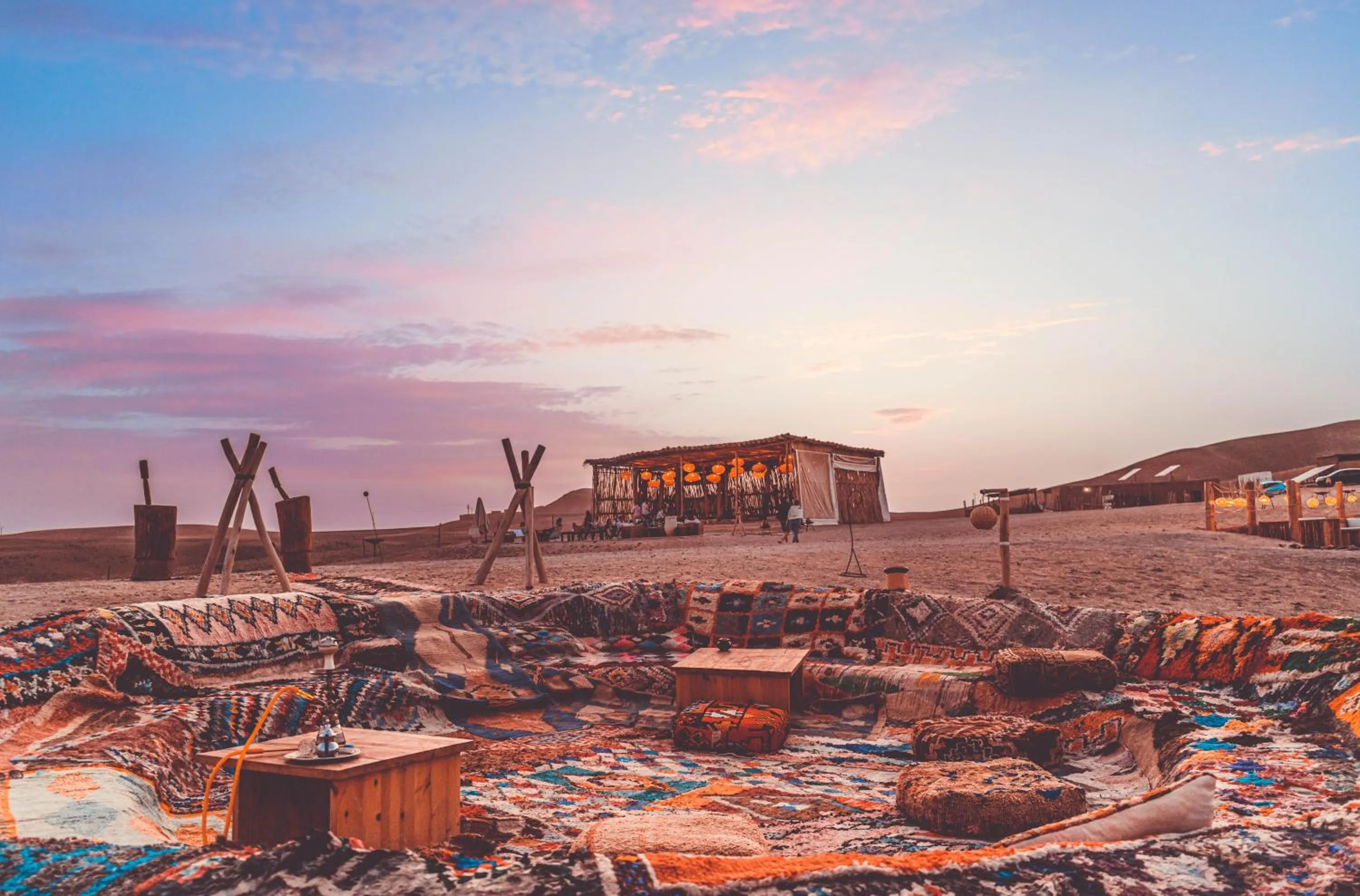 Lounge or bar in Alkamar Camp Agafay