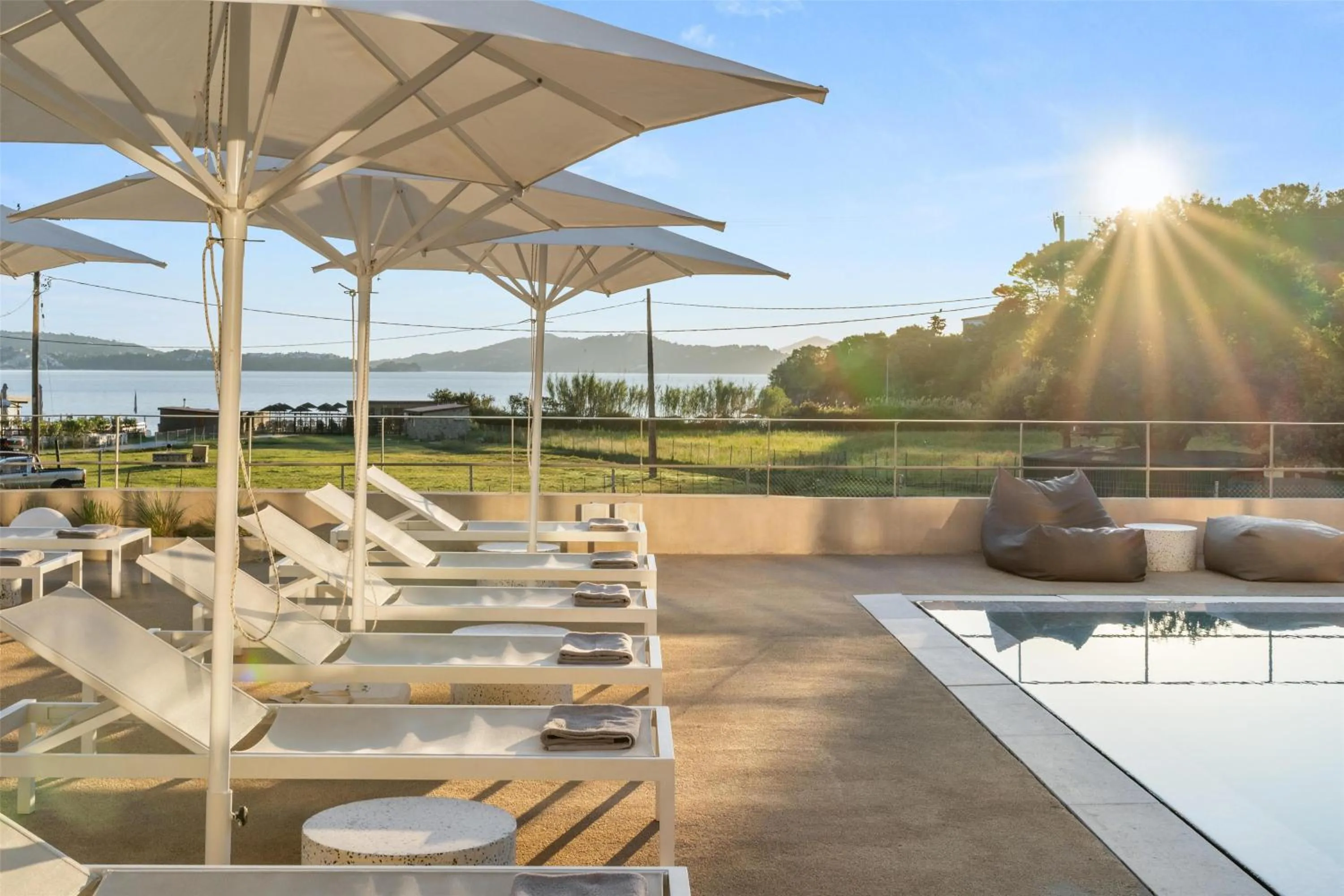 Pool view in Radisson Resort Plaza Skiathos