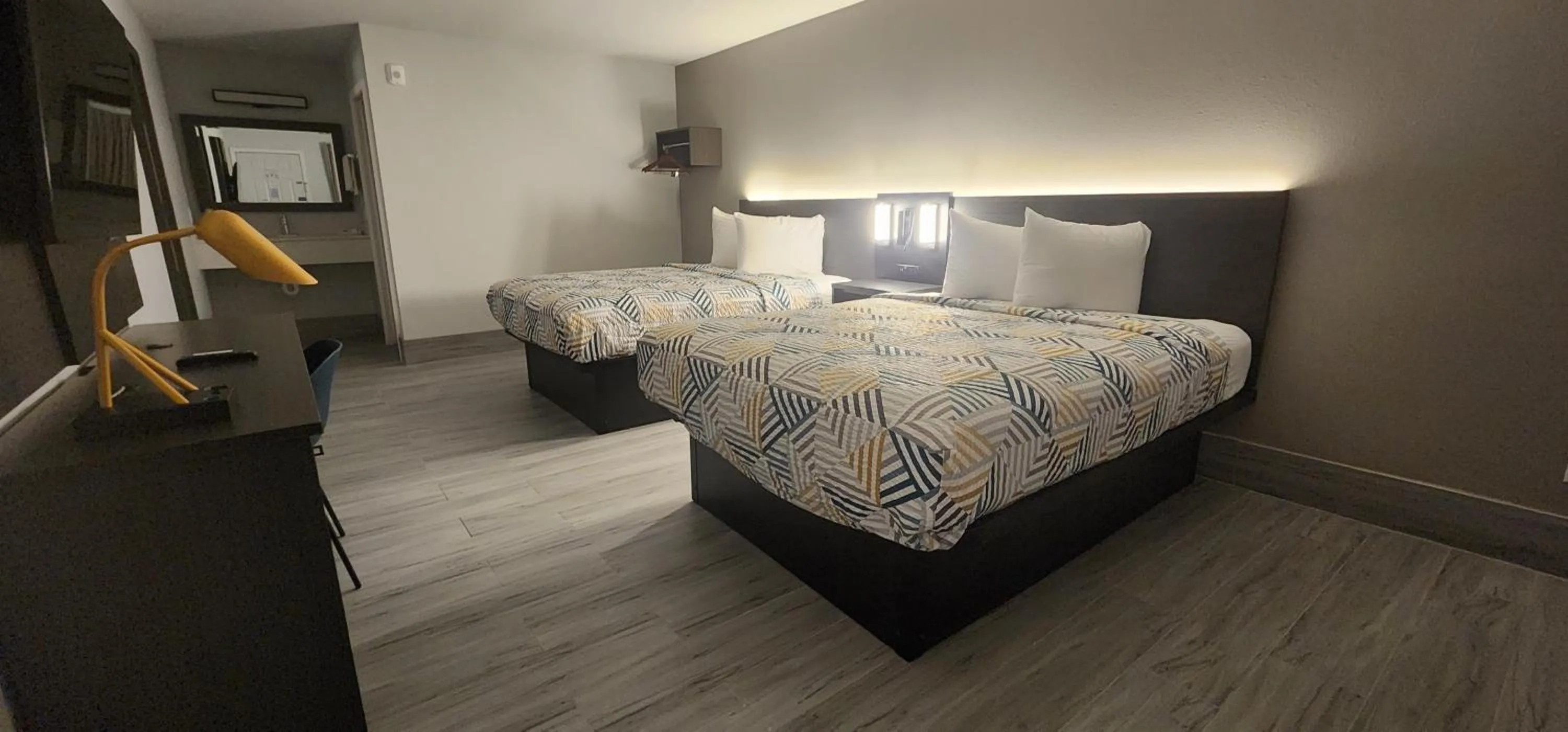 Bed in Motel 6 Aransas Pass TX