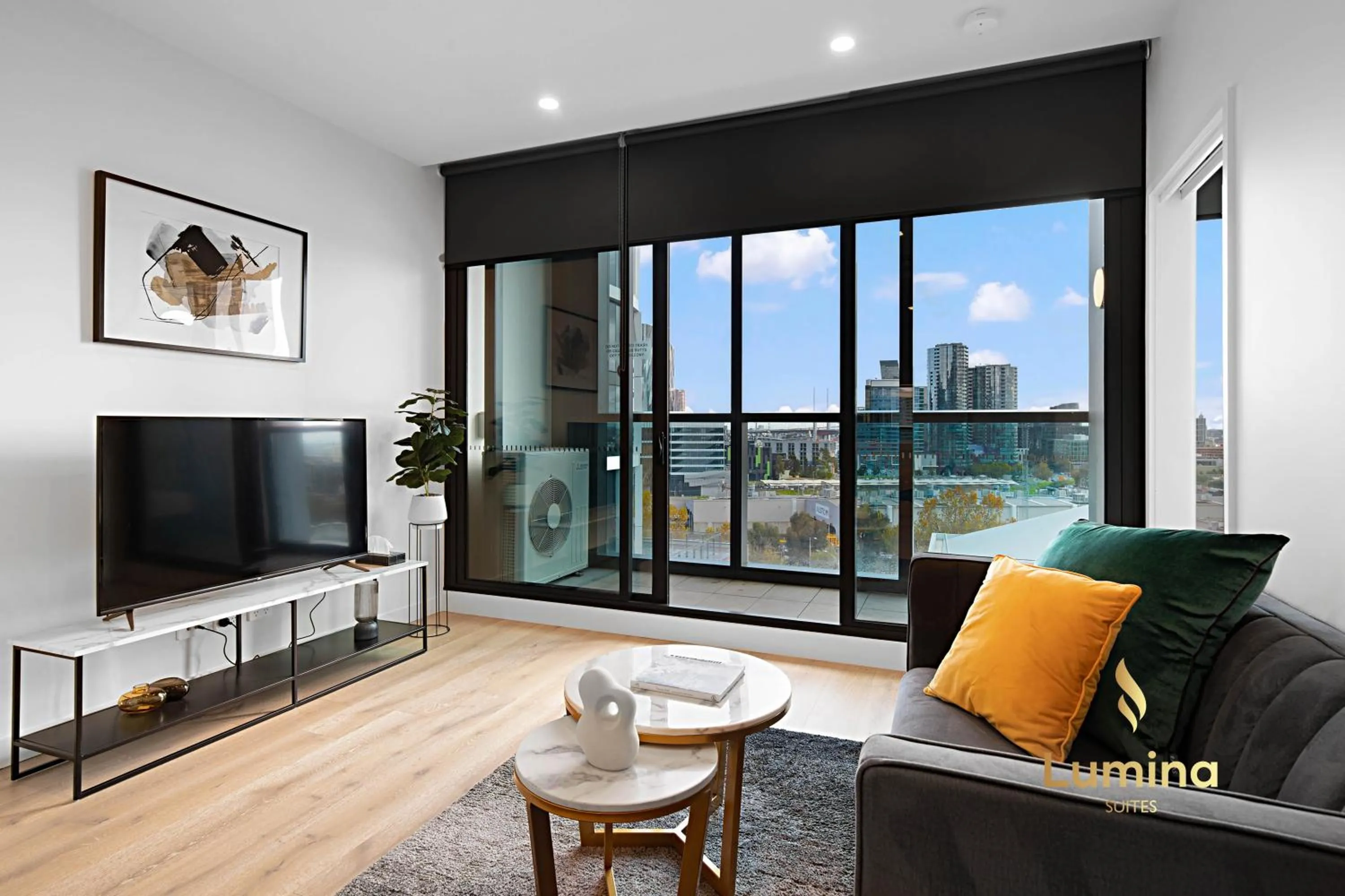 Living room in Lumina Suites