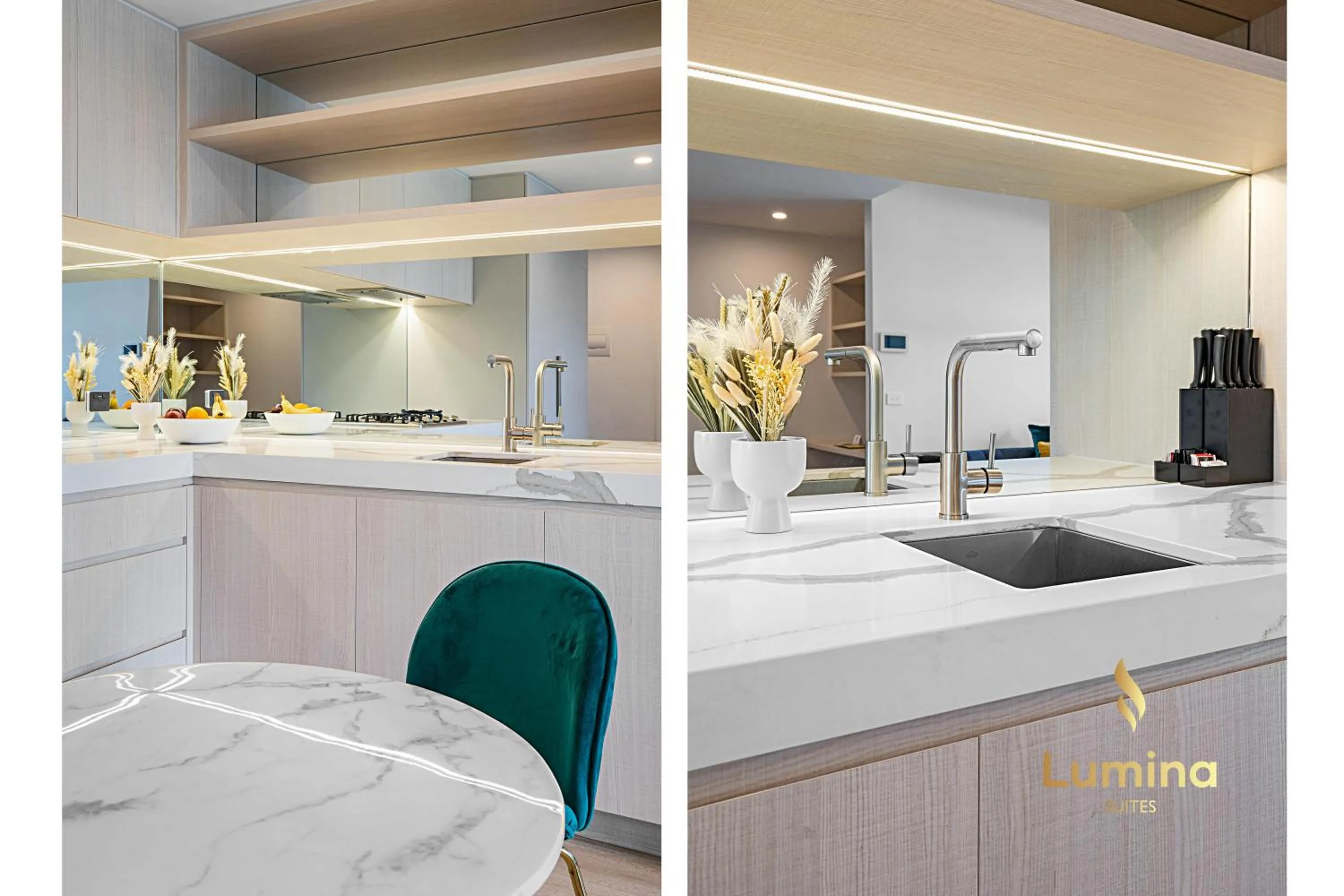 kitchen in Lumina Suites