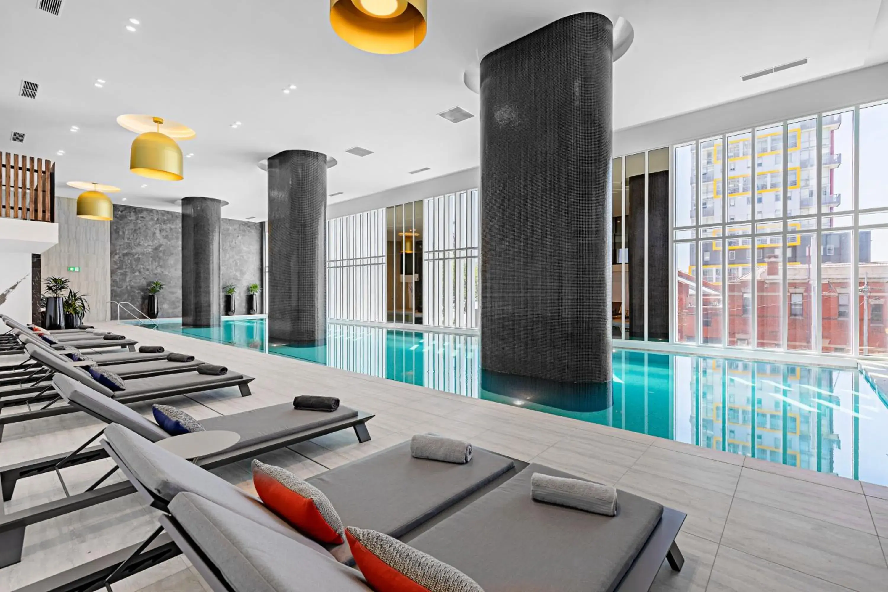 Pool view in Lumina Suites Pool view in Lumina Suites