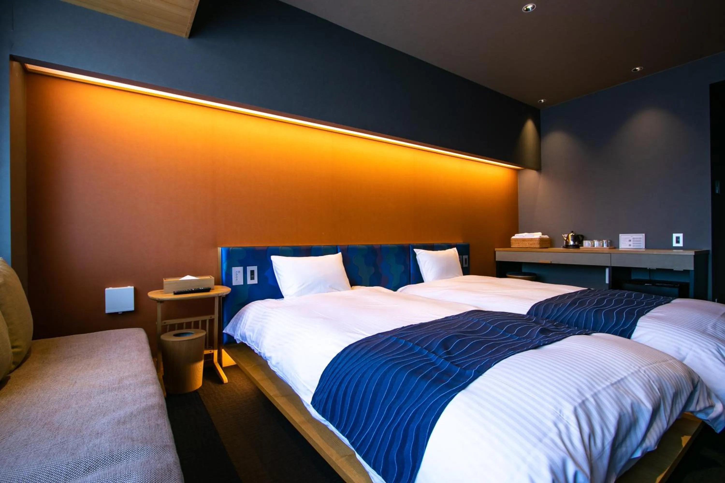 Bed in THE MACHIYA SHINSEN-EN