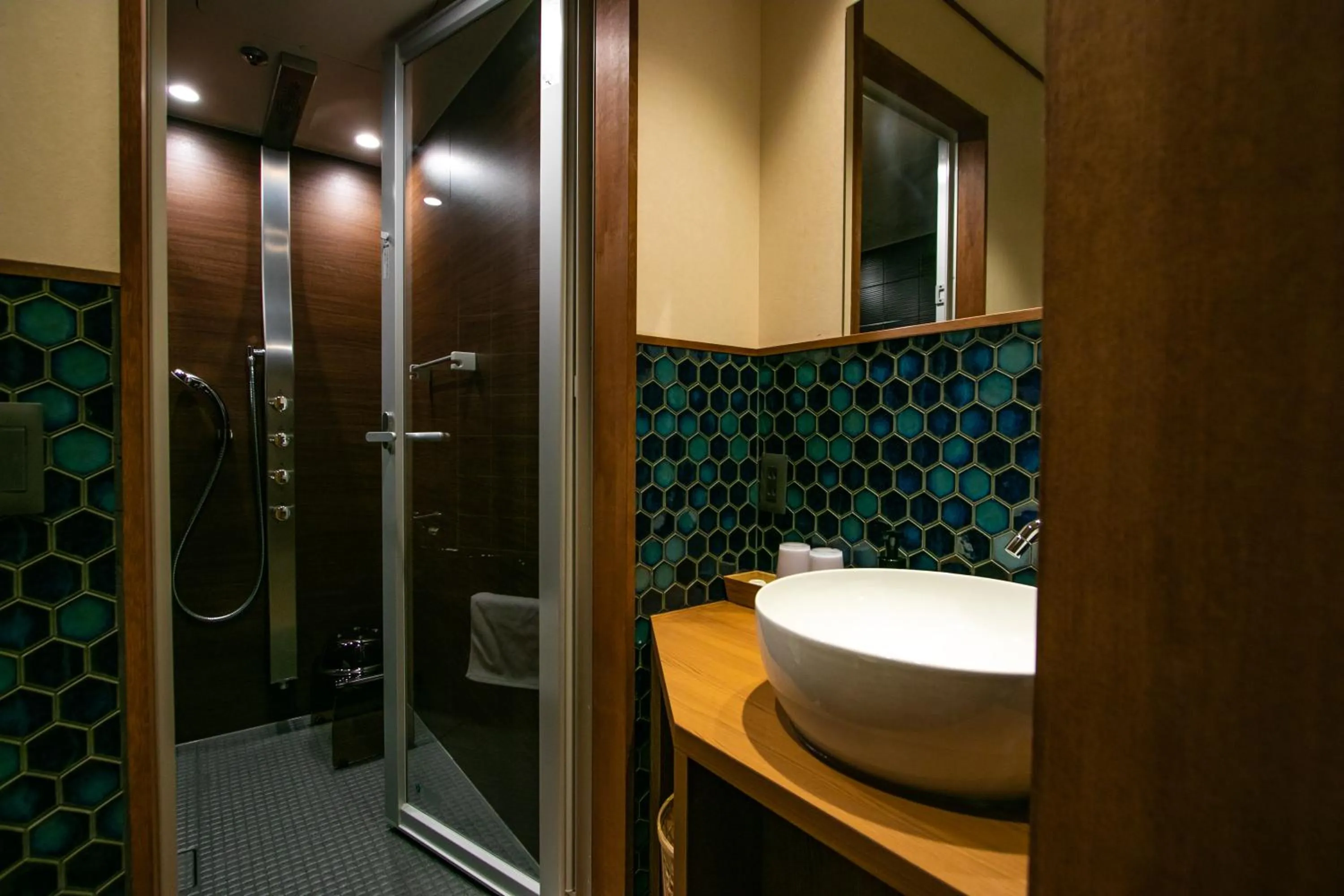 Shower, Bathroom in THE MACHIYA SHINSEN-EN