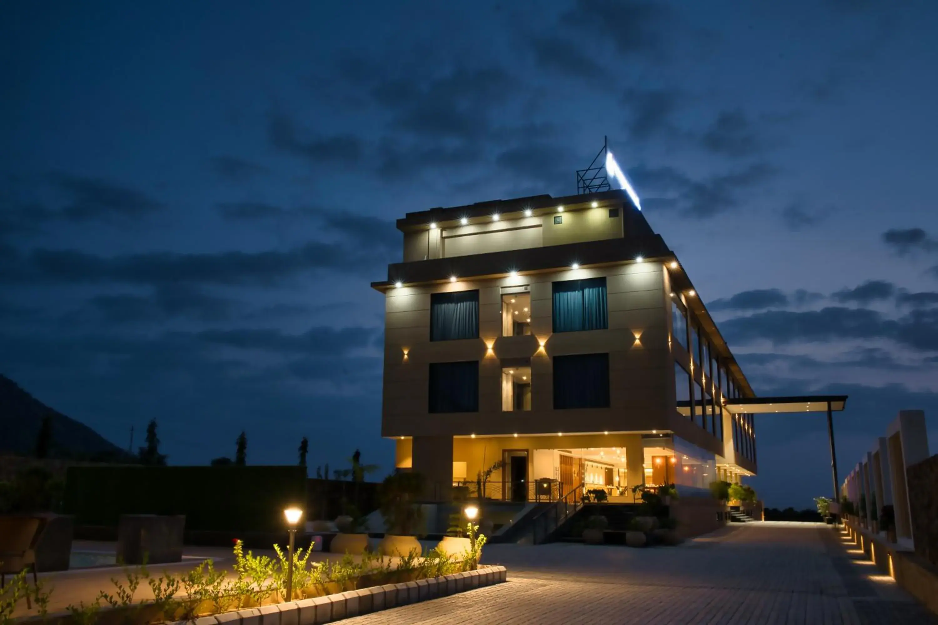 Facade/entrance in Sterling Pushkar Facade/entrance in Sterling Pushkar