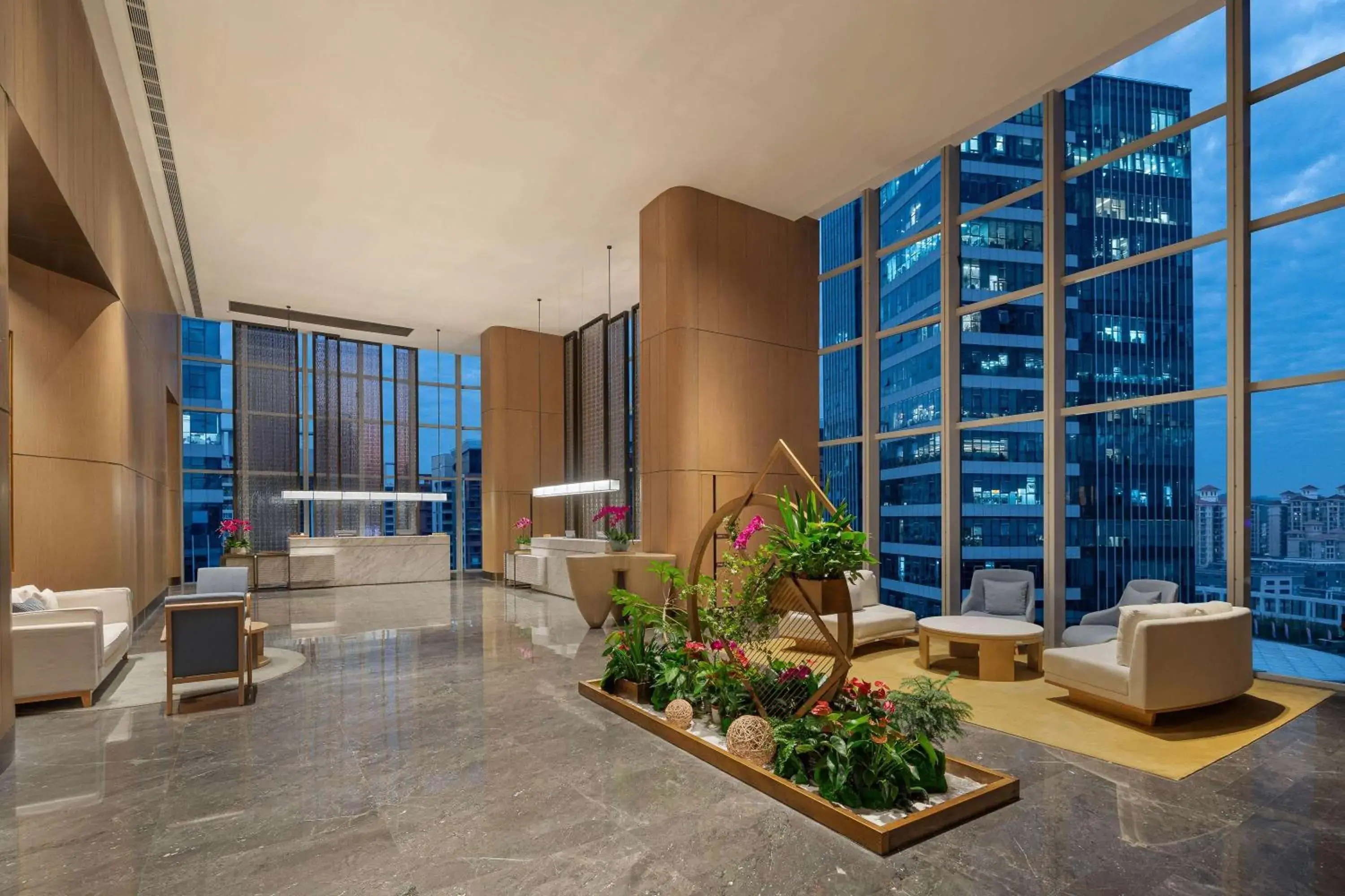 Lobby or reception in Wyndham Guangzhou Baiyun Mountain Lobby or reception in Wyndham Guangzhou Baiyun Mountain