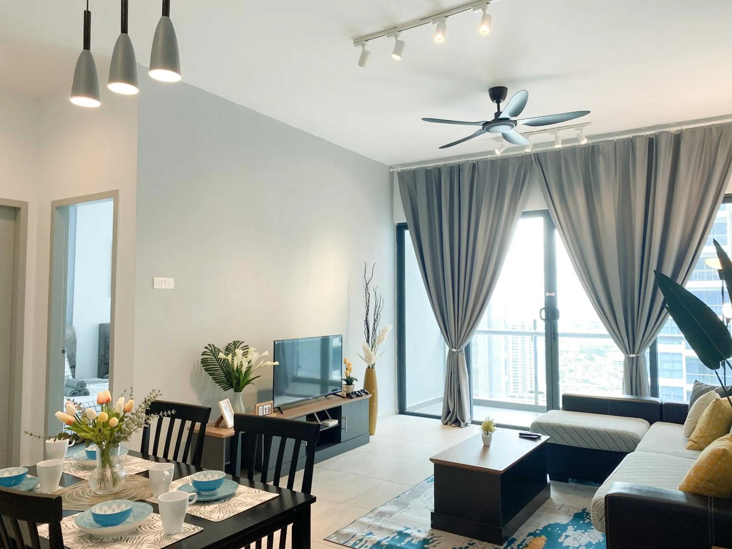 Living room in Atlantis Residences Melaka by BetaStay