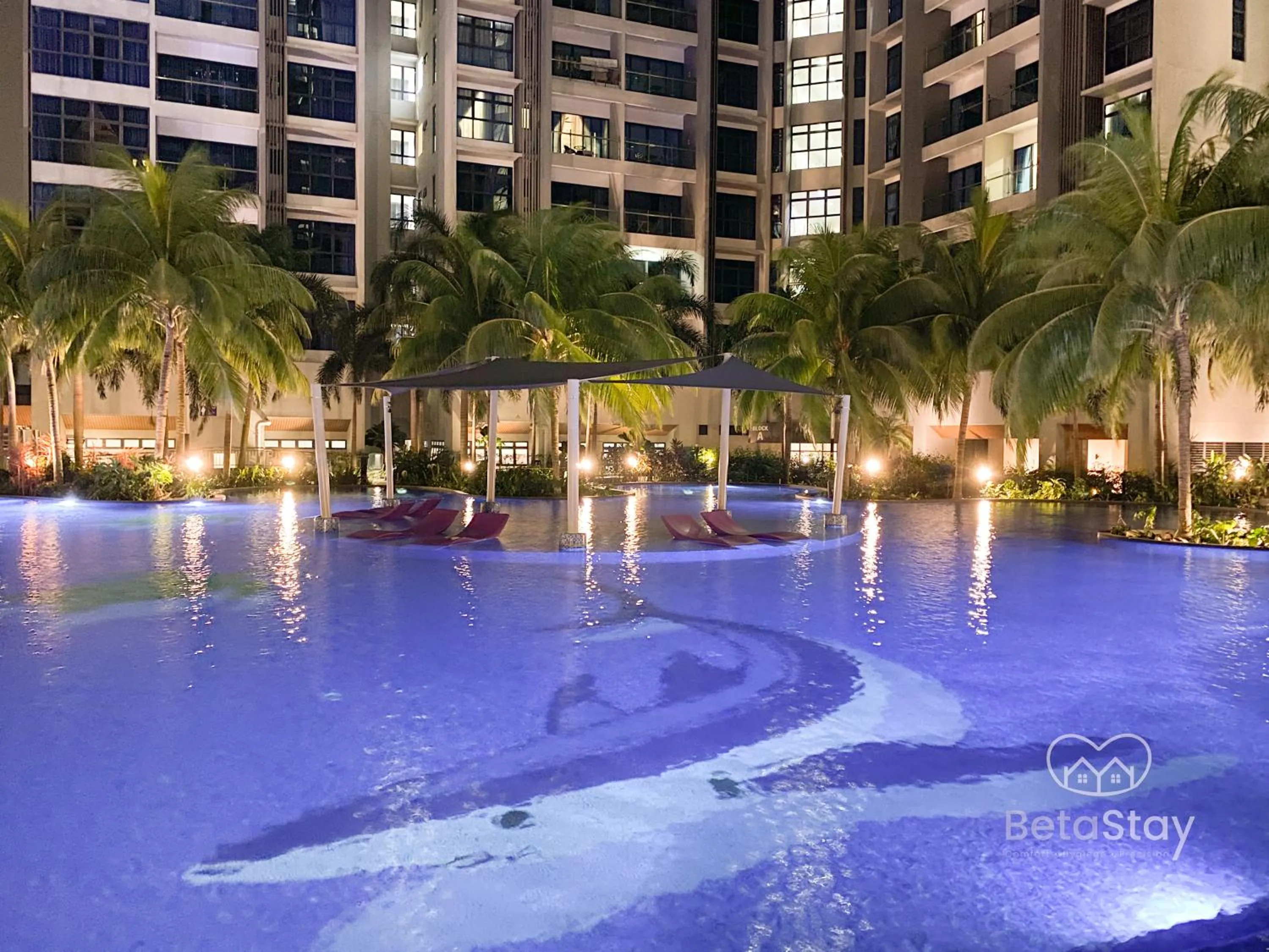 Swimming pool in Atlantis Residences Melaka by BetaStay