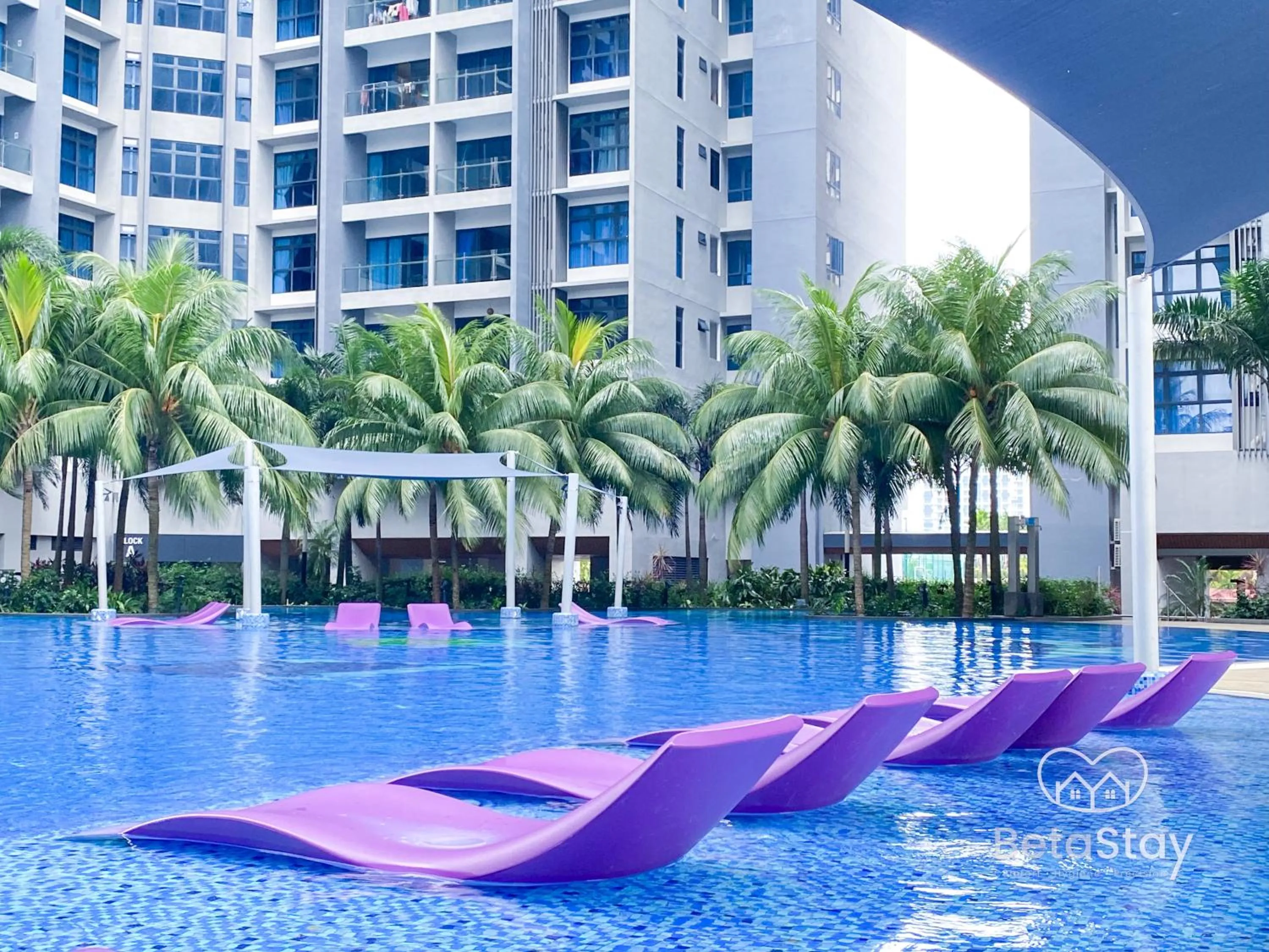 Swimming pool in Atlantis Residences Melaka by BetaStay