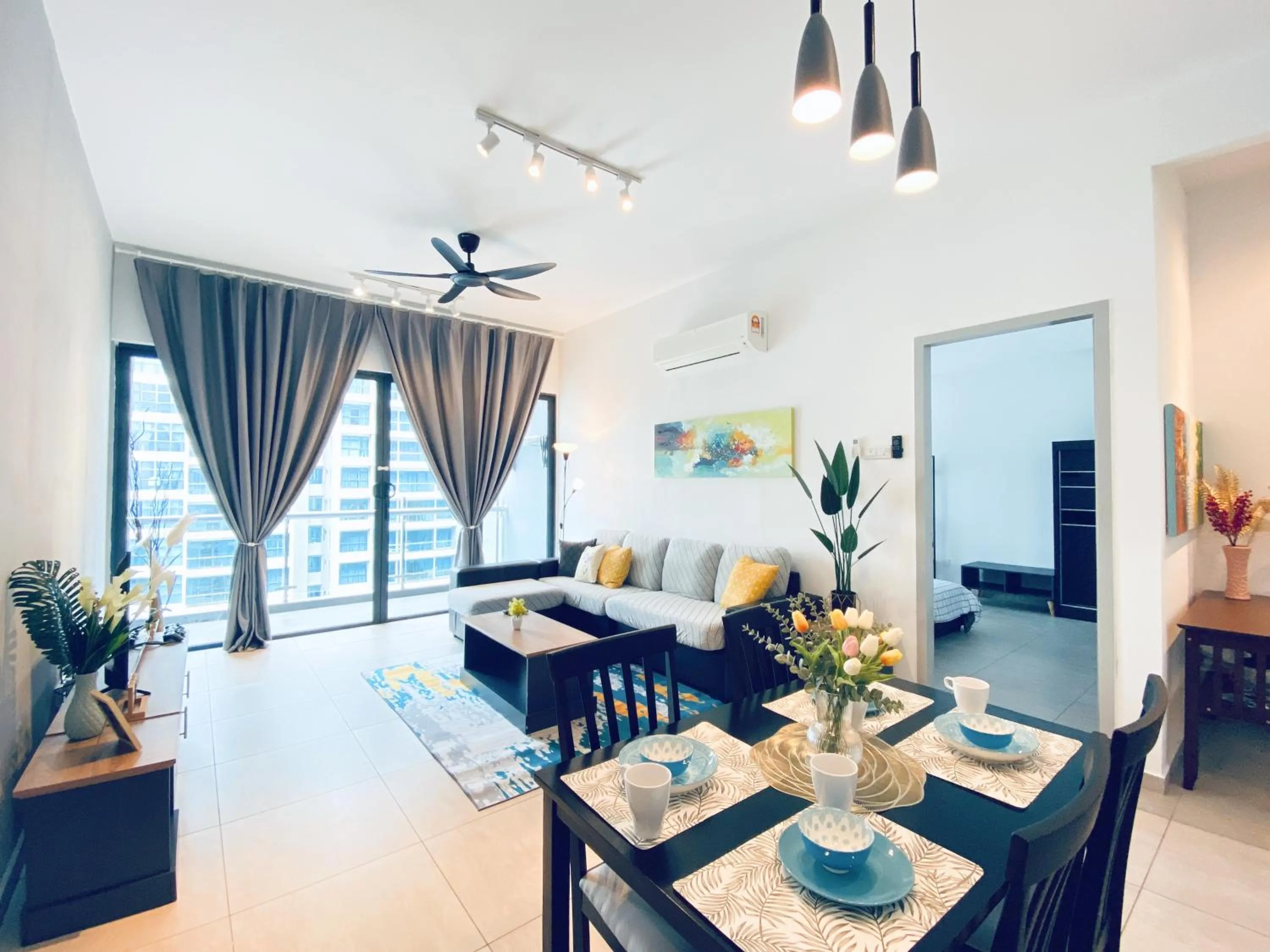 Living room in Atlantis Residences Melaka by BetaStay