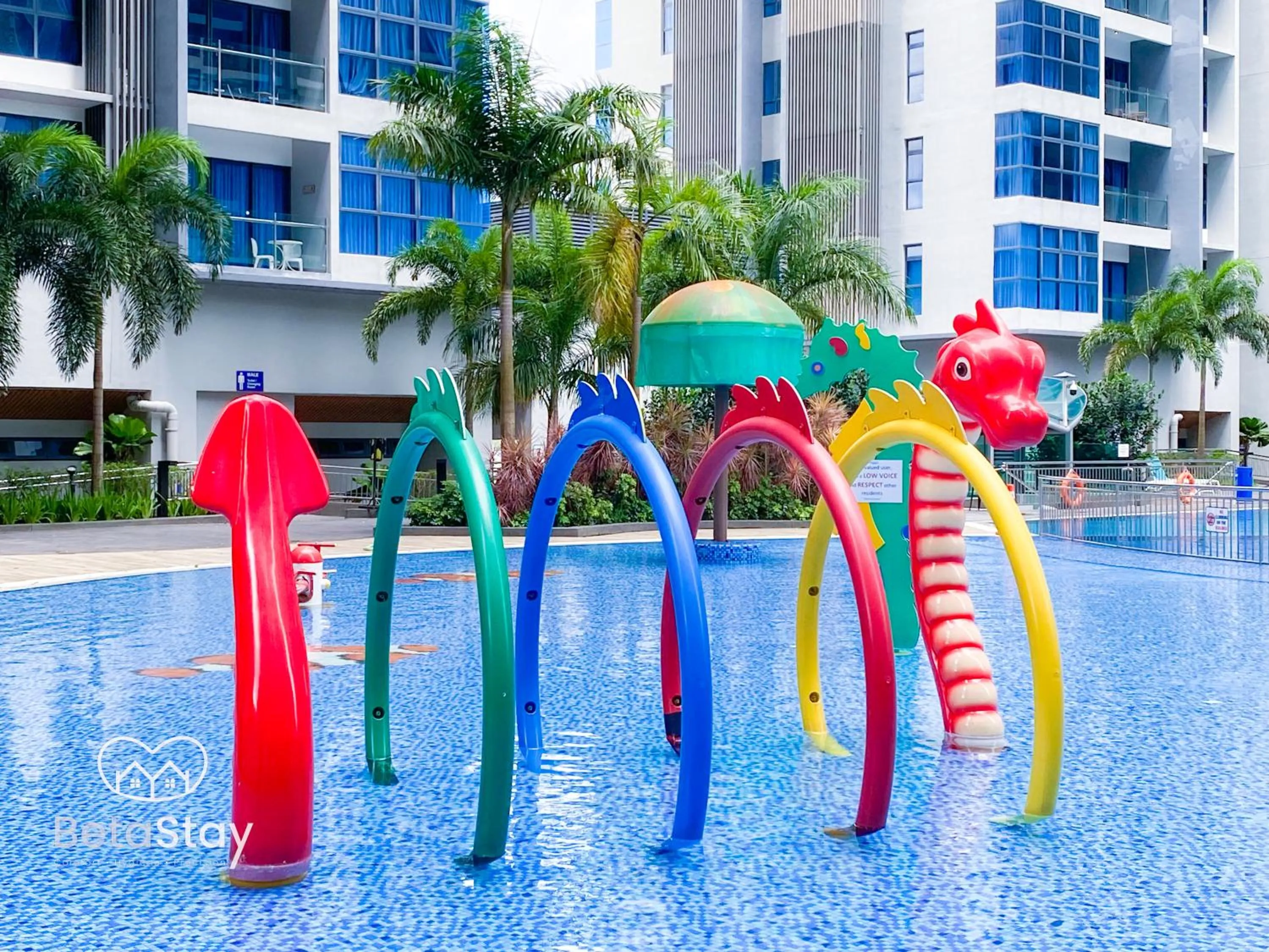 Swimming pool in Atlantis Residences Melaka by BetaStay