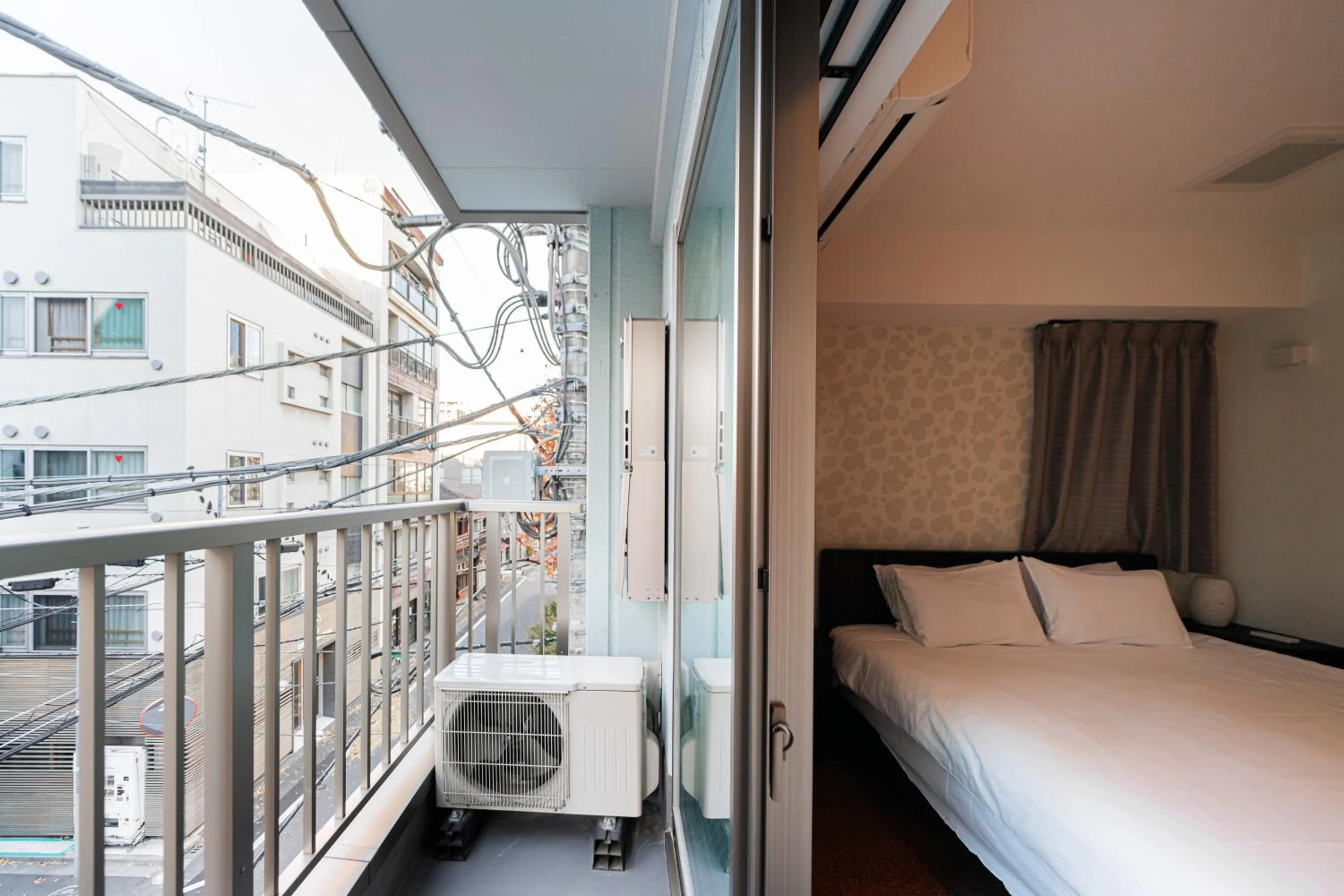 View (from property/room), Bed in Serorin Light Hotel Tokyo