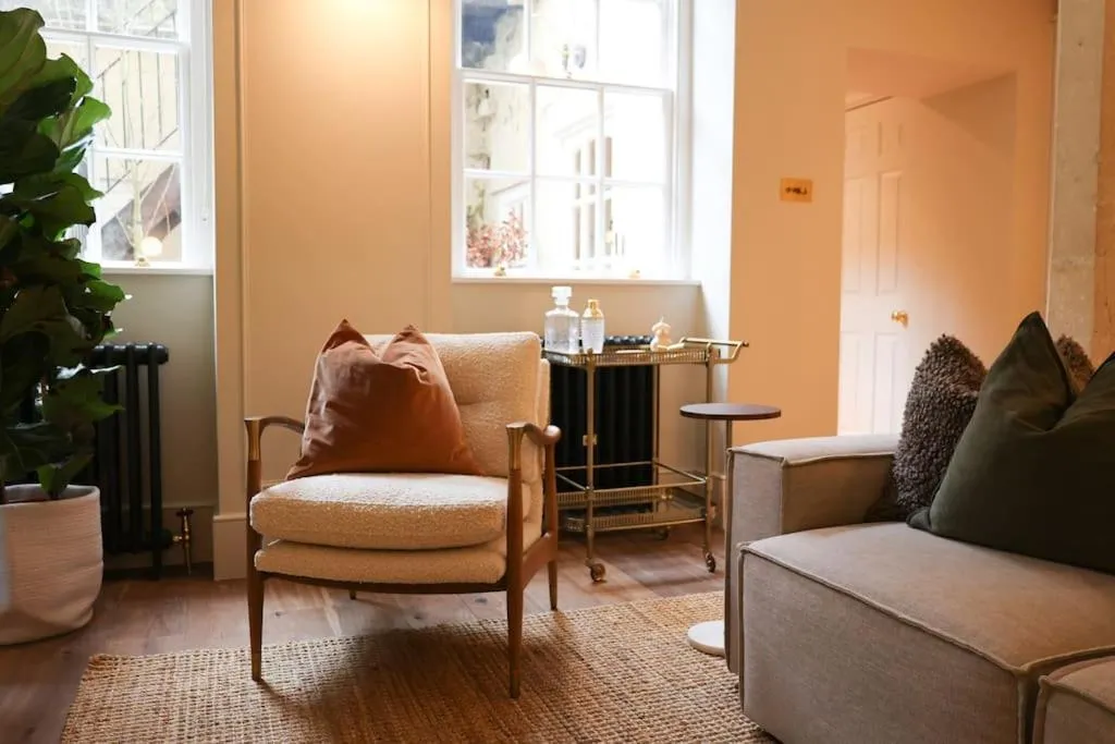Living room in Brand new Georgian flat in Bath