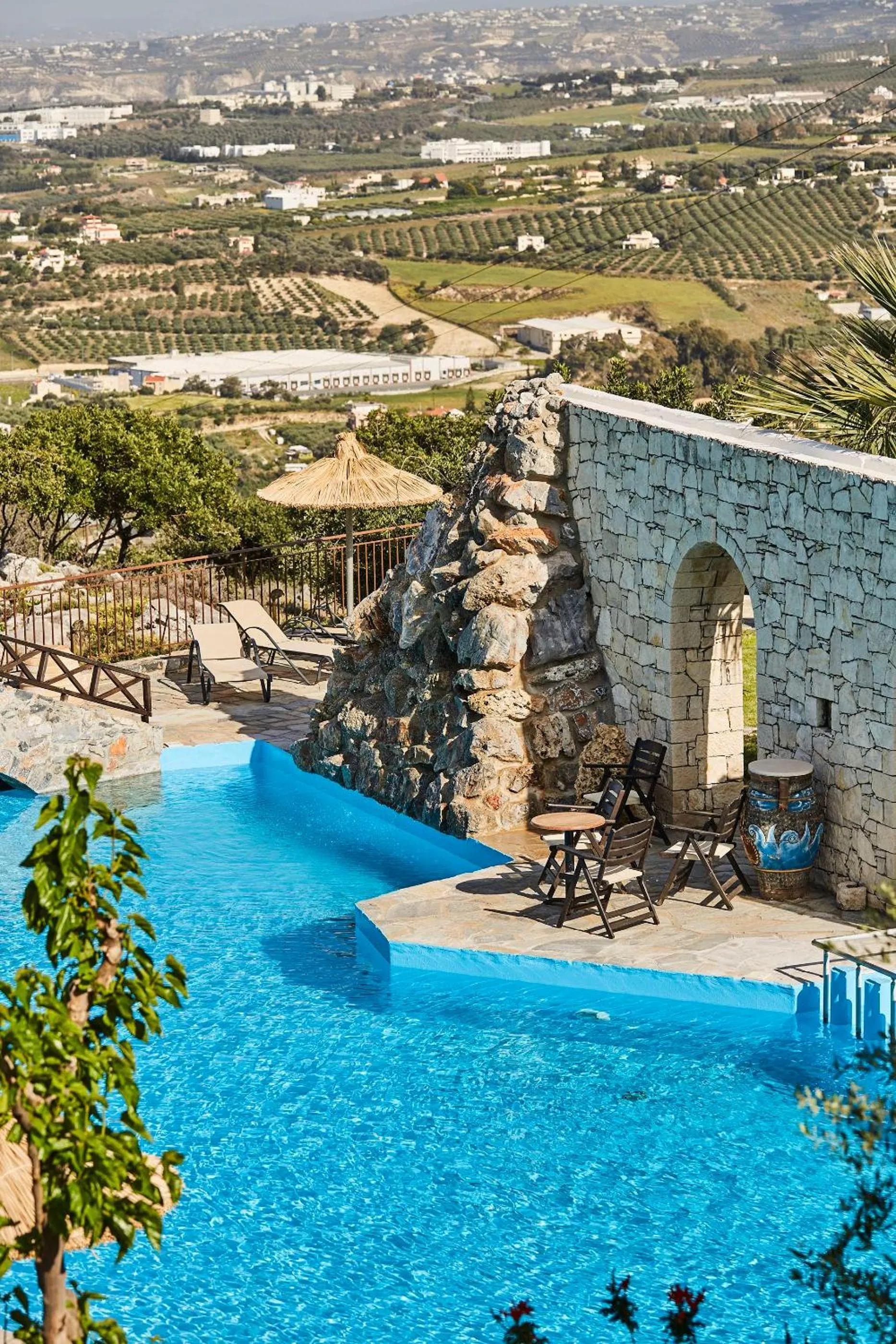 Swimming pool in Arolithos Traditional Village Hotel