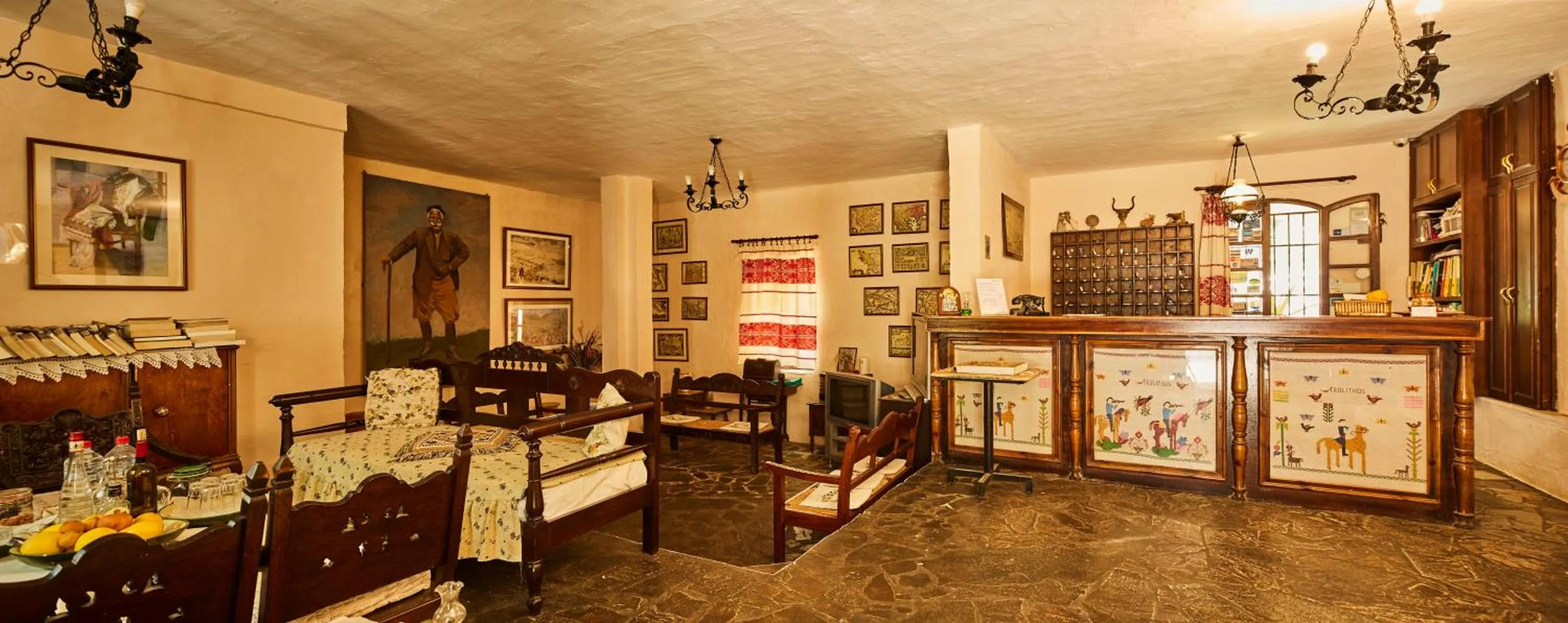 Property building in Arolithos Traditional Village Hotel