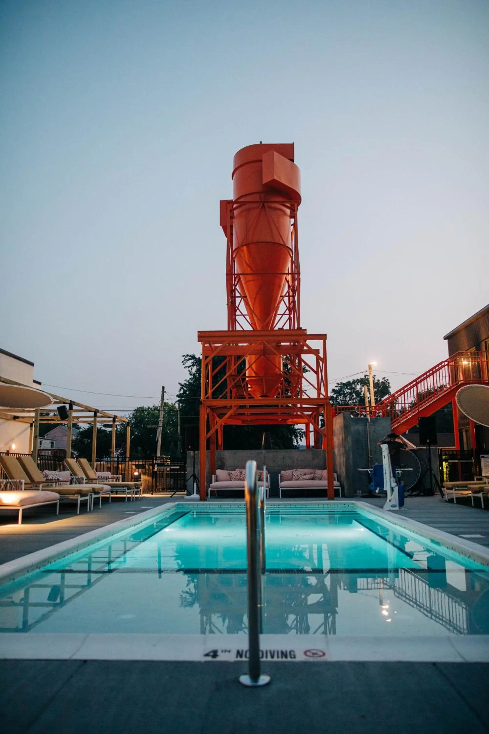 Swimming pool in The Myriad Hotel Louisville, Tapestry Collection by Hilton