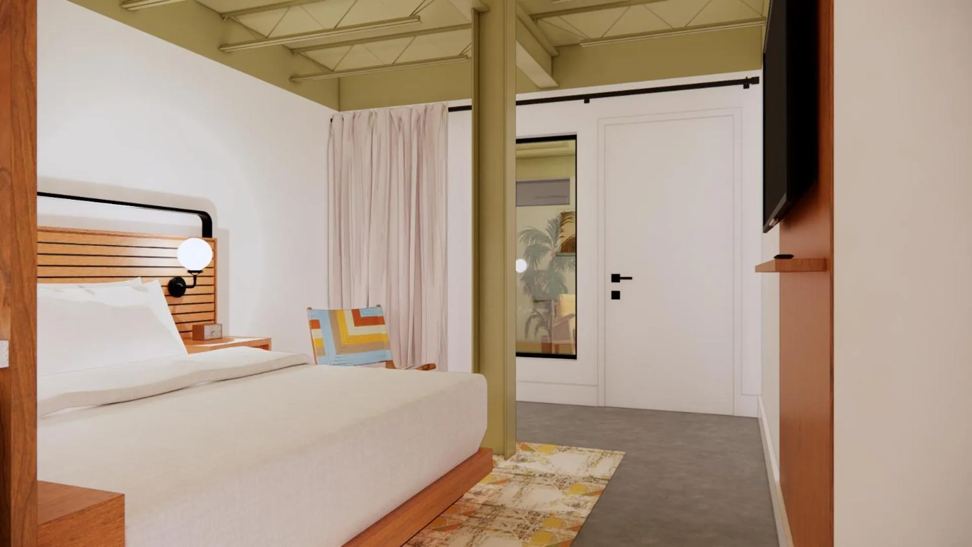 Bed in The Myriad Hotel Louisville, Tapestry Collection by Hilton