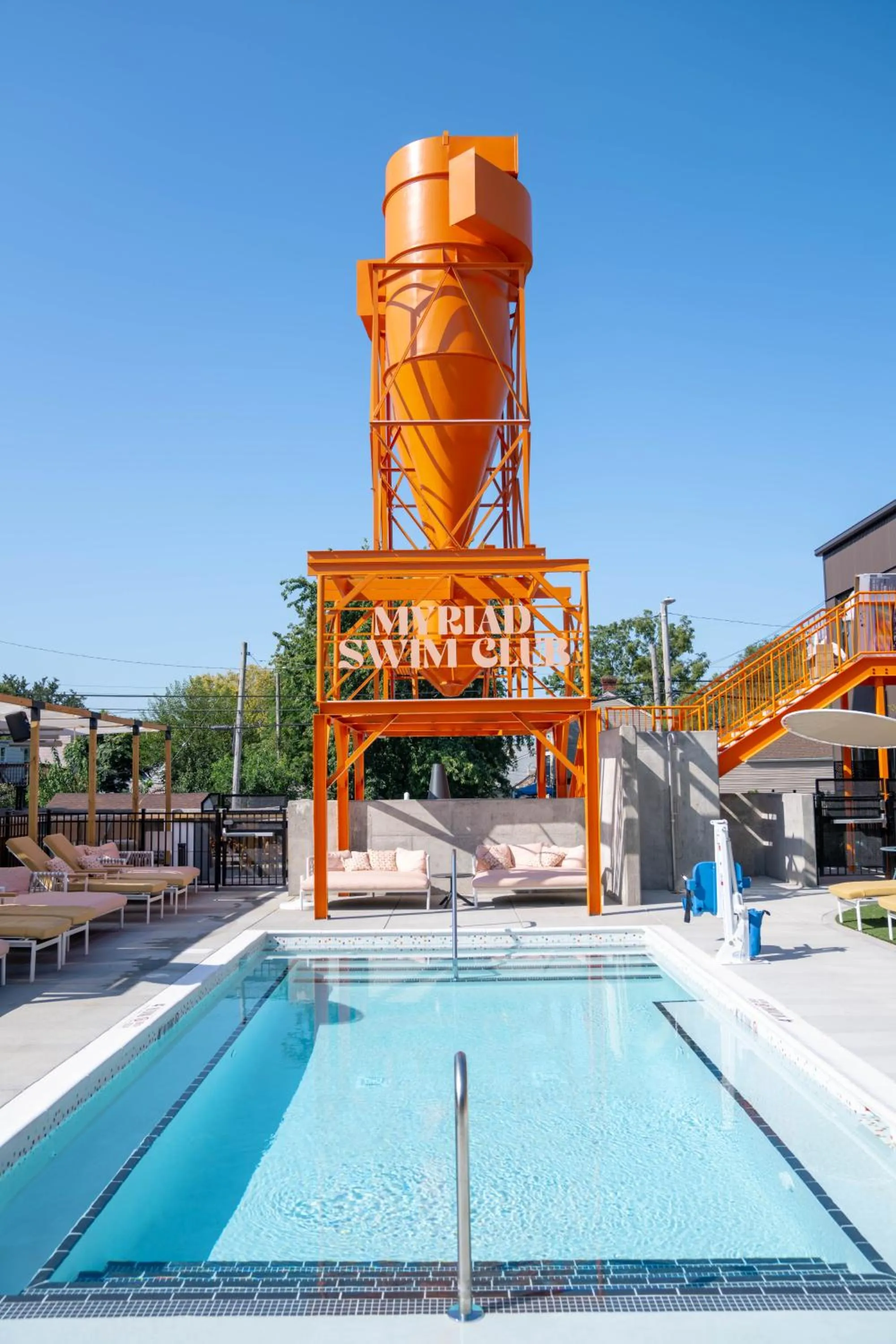 Swimming pool in The Myriad Hotel Louisville, Tapestry Collection by Hilton