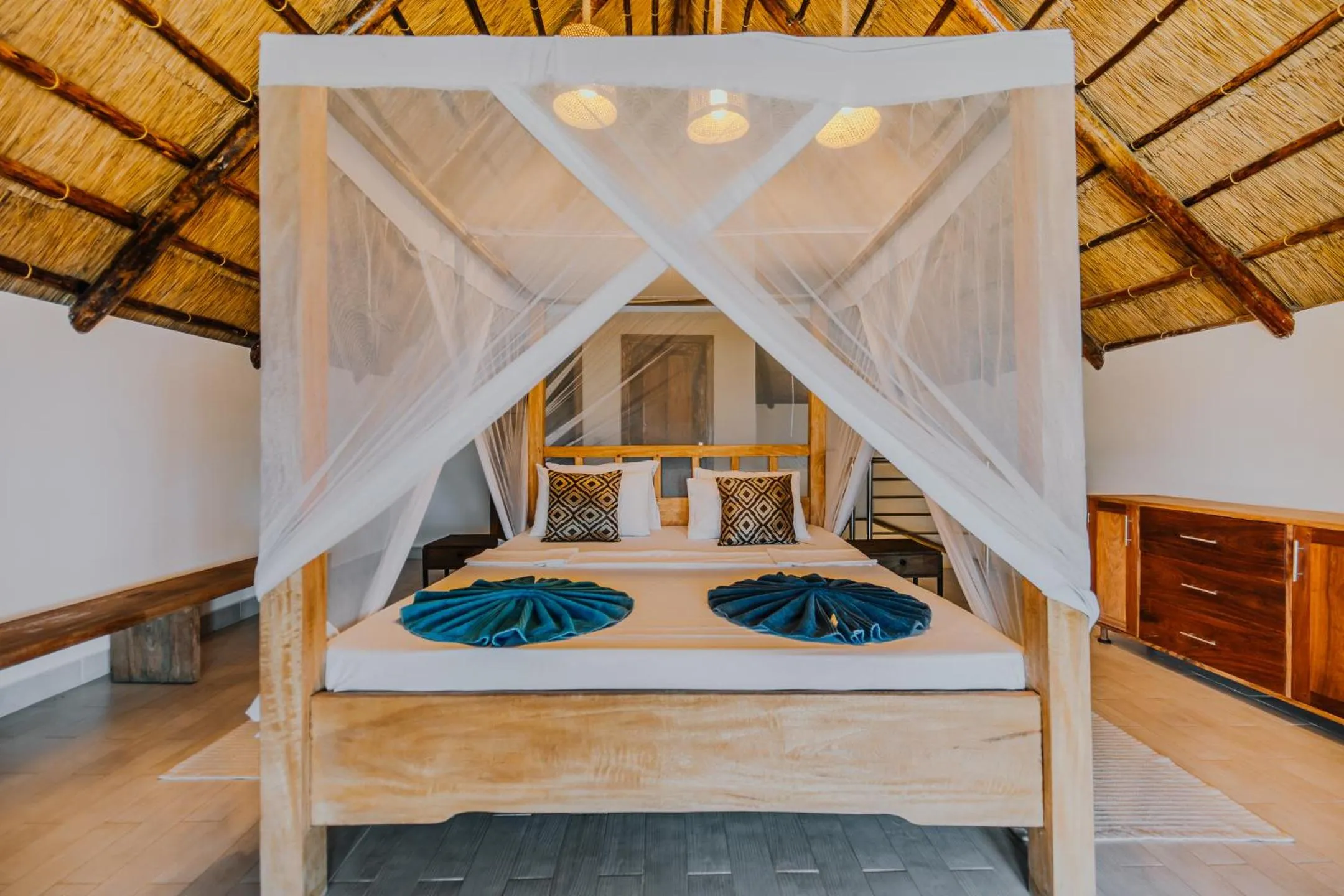 Bed in Zaria Garden Bungalows