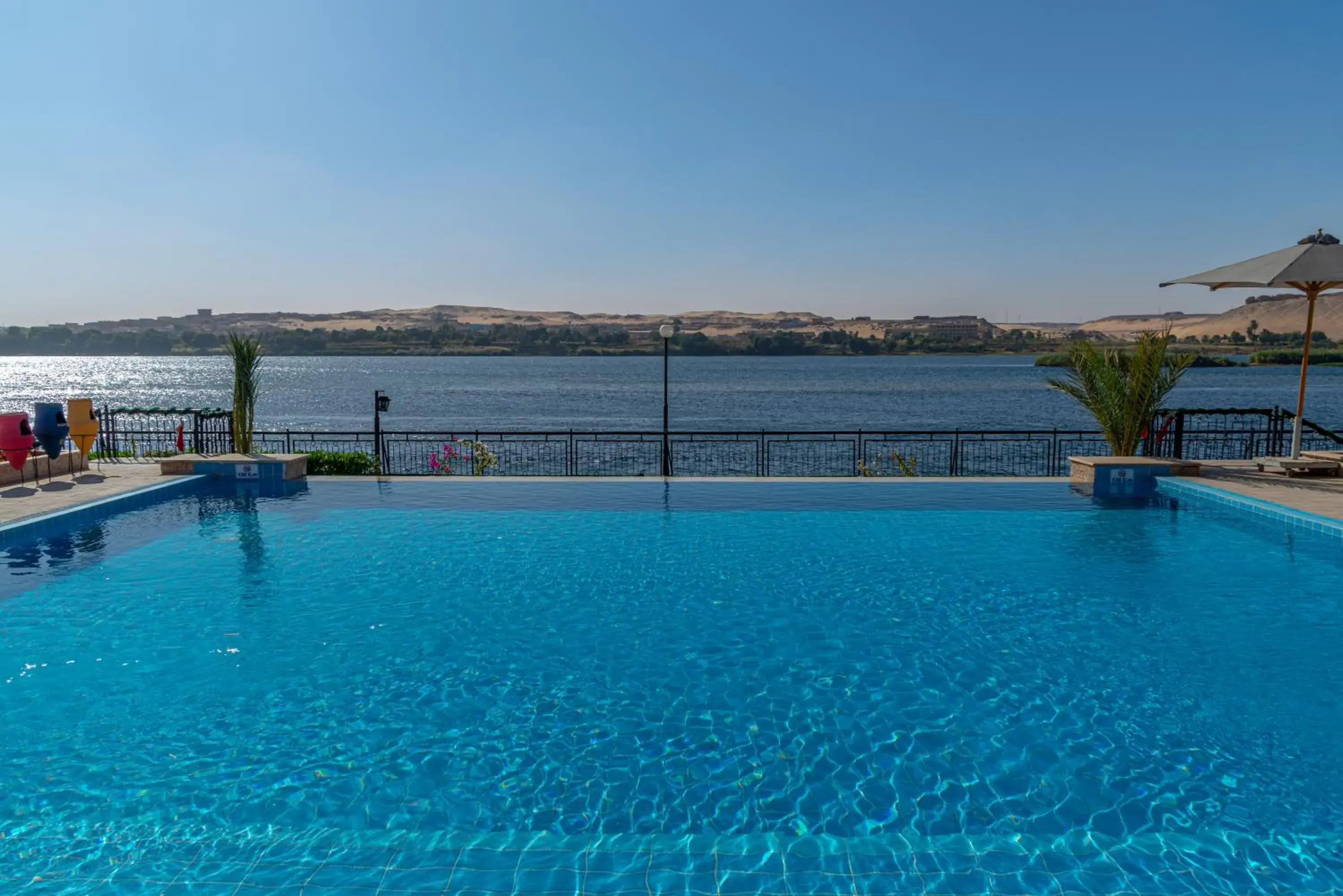 Pool view in Sonesta Nouba Hotel Aswan Pool view in Sonesta Nouba Hotel Aswan