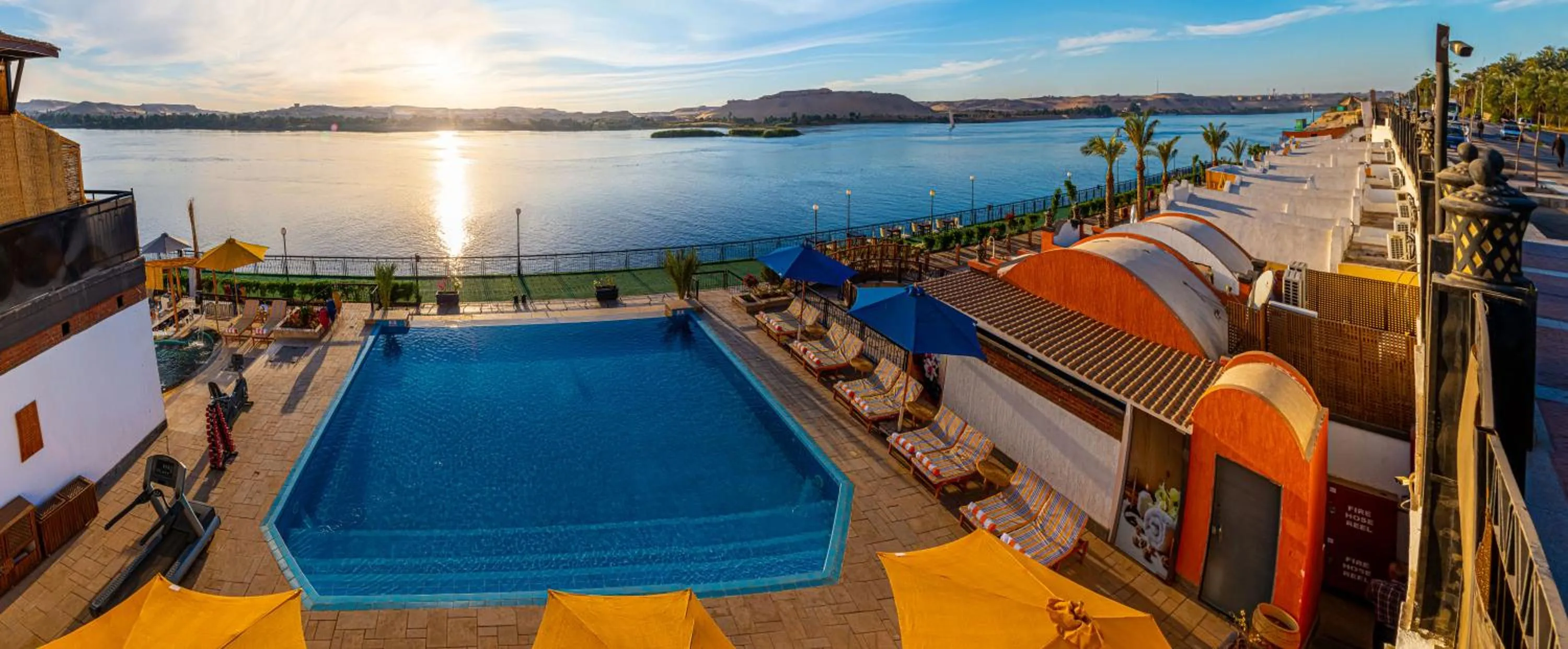Swimming pool in Sonesta Nouba Hotel Aswan