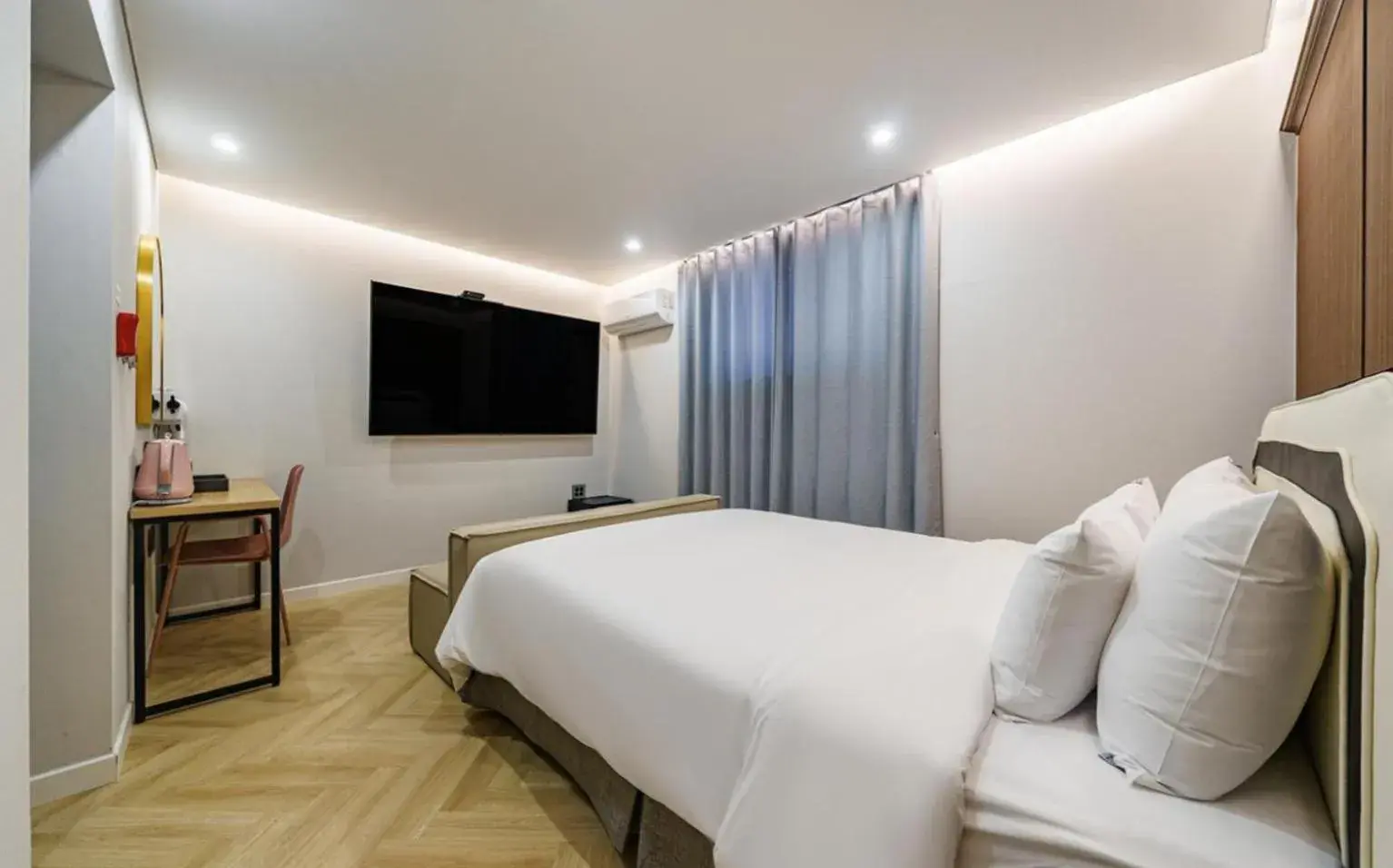 Bed in Number25 Hotel Namchuncheon Bed in Number25 Hotel Namchuncheon