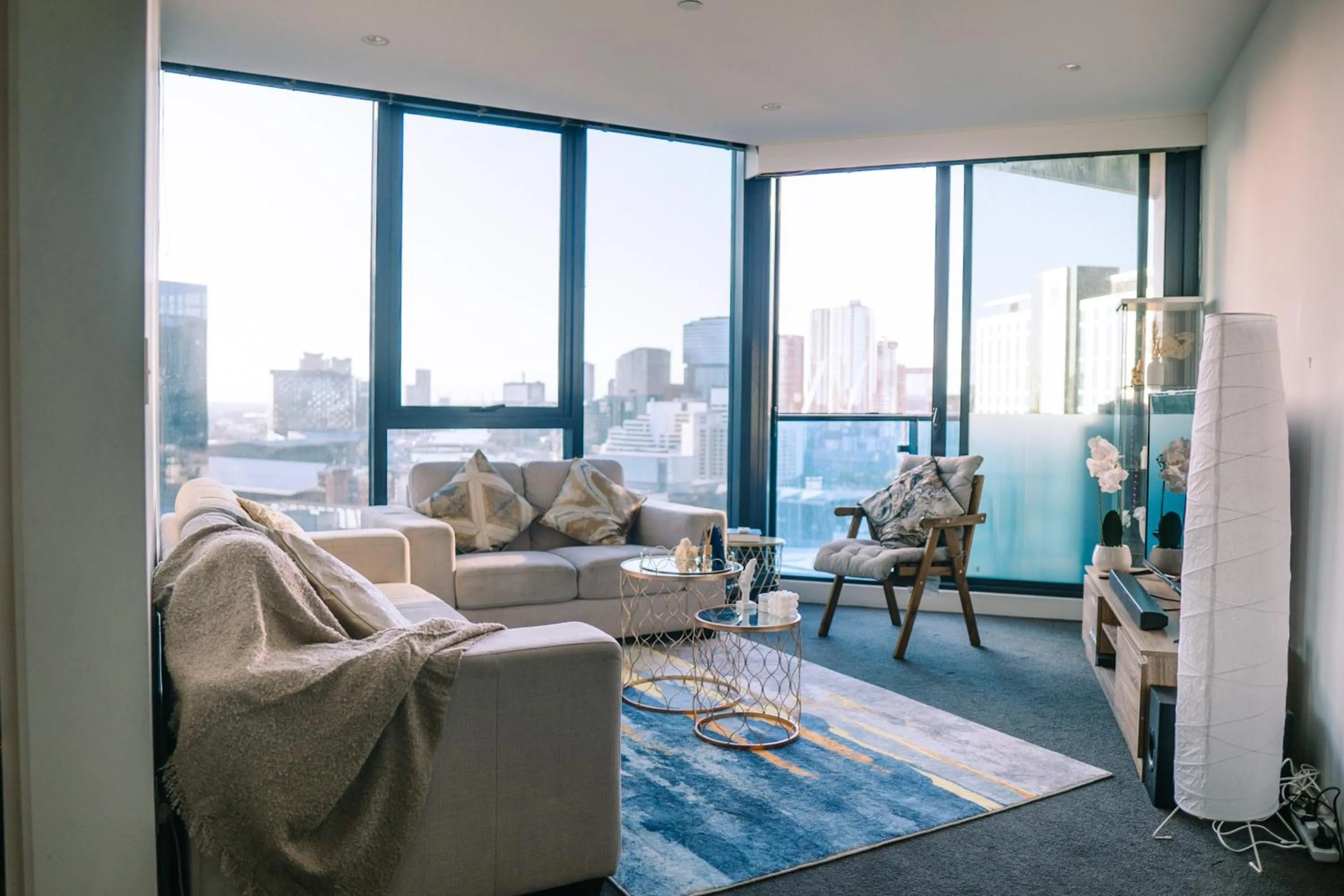 Living room in Southbank Serenity 2BR, Parking, and Wi-Fi