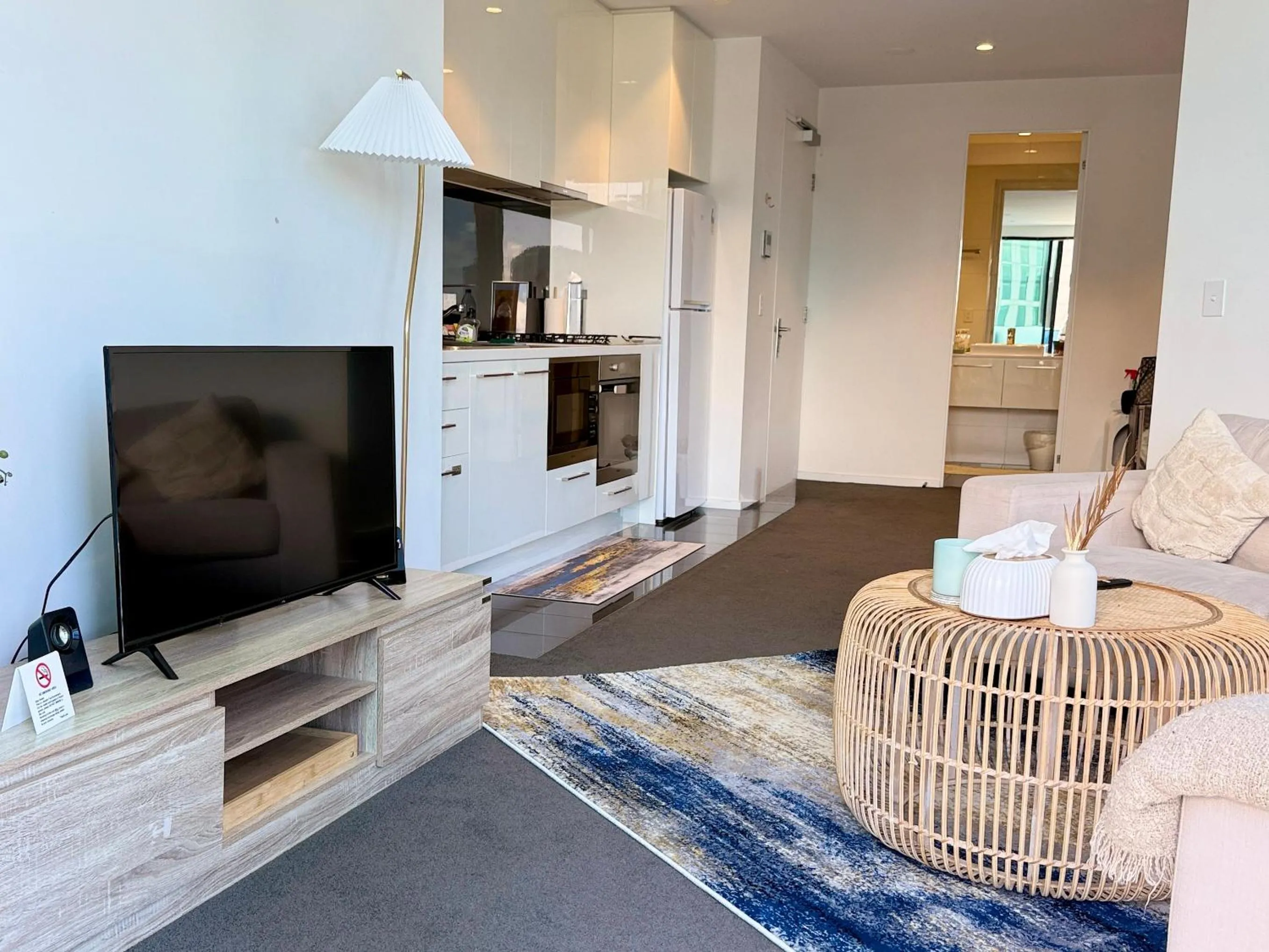 TV and multimedia in Southbank Serenity 2BR, Parking, and Wi-Fi