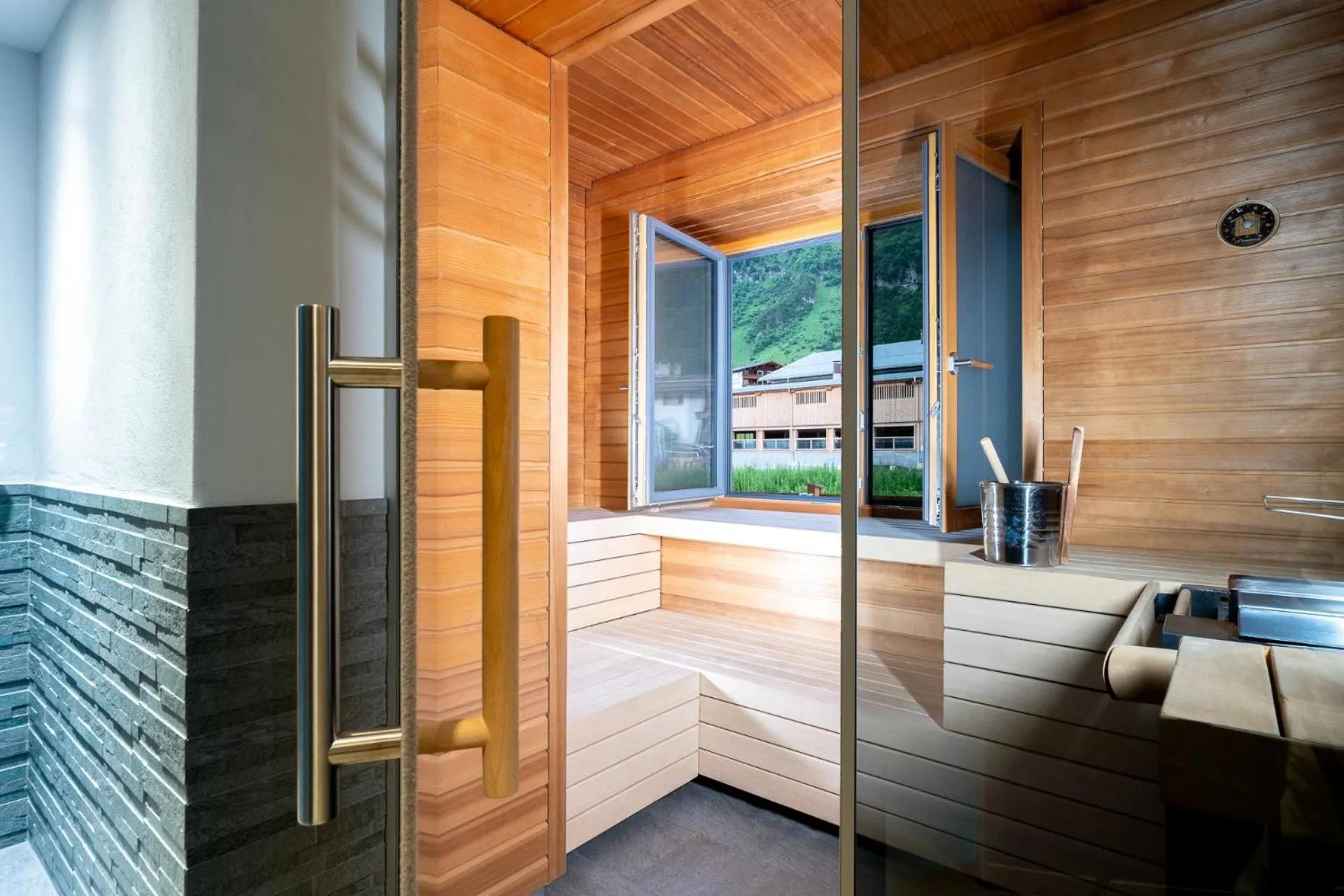 Sauna in Apart-Hotel Laurus Lech