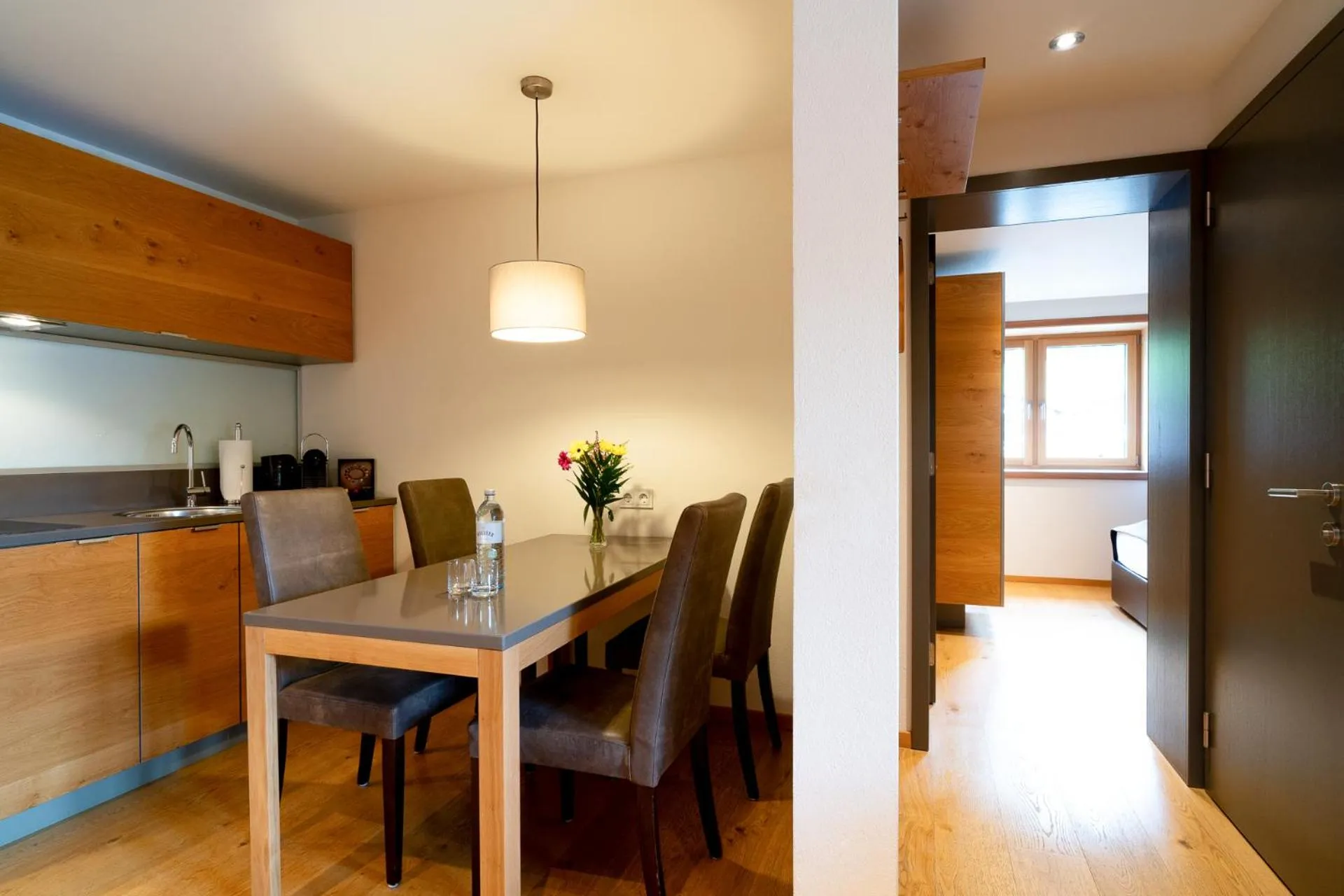 Kitchen or kitchenette in Apart-Hotel Laurus Lech