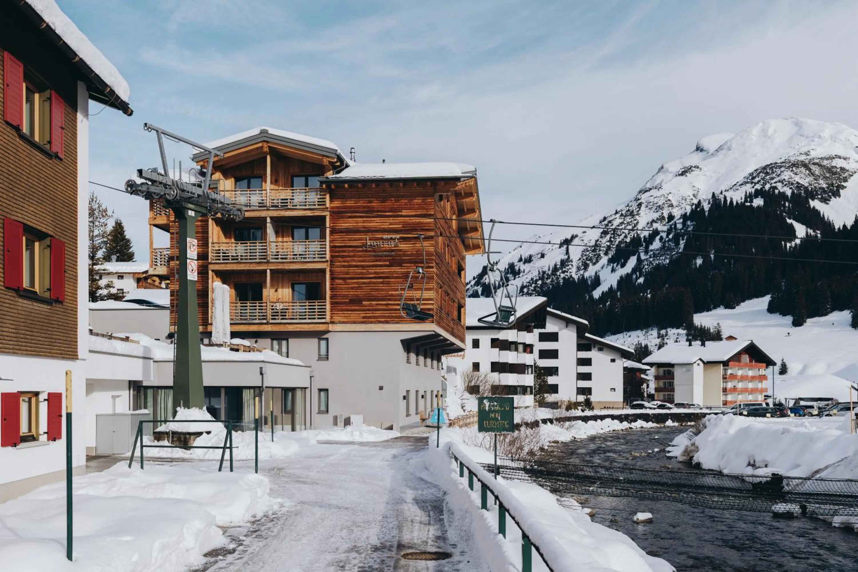 Property building in Apart-Hotel Laurus Lech