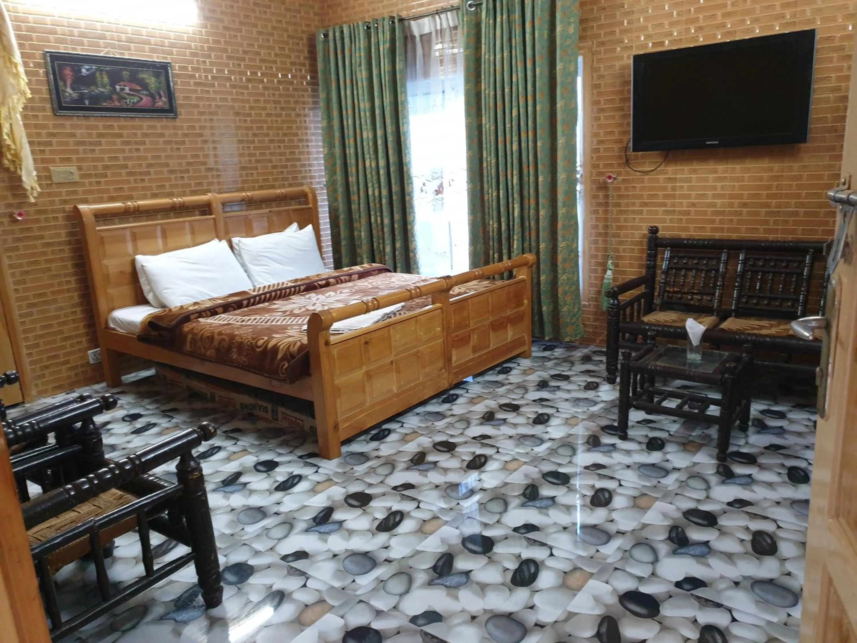 Bed in Kashmir lodge